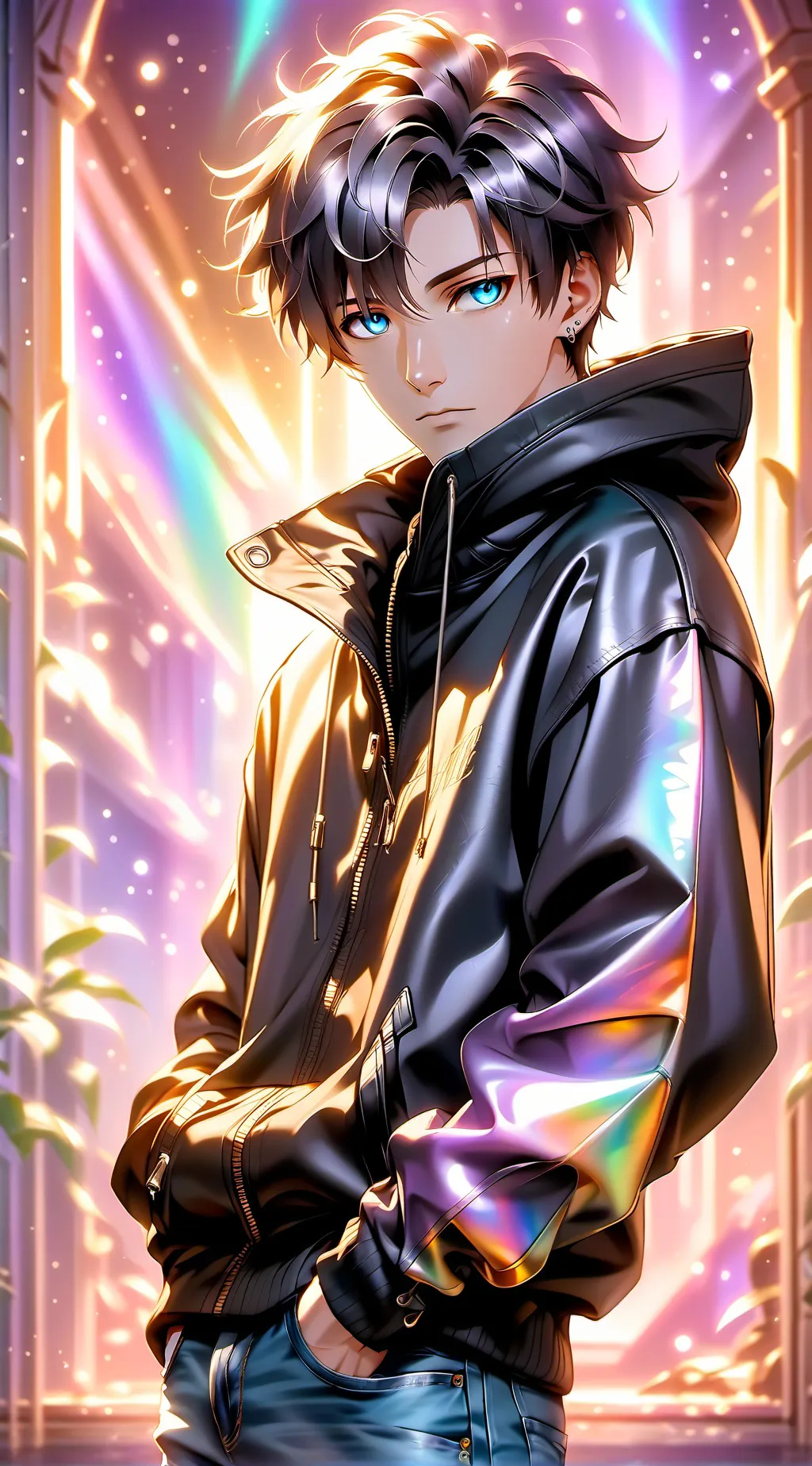 ai character: Mha depressed background