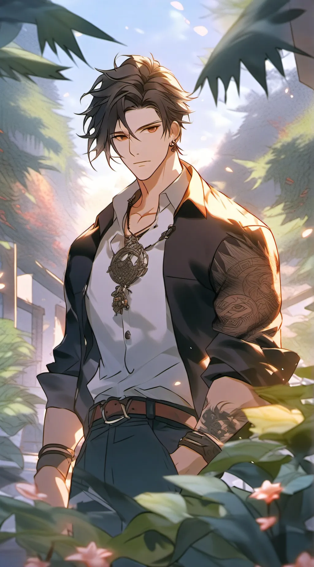 ai character: Sebastian  background