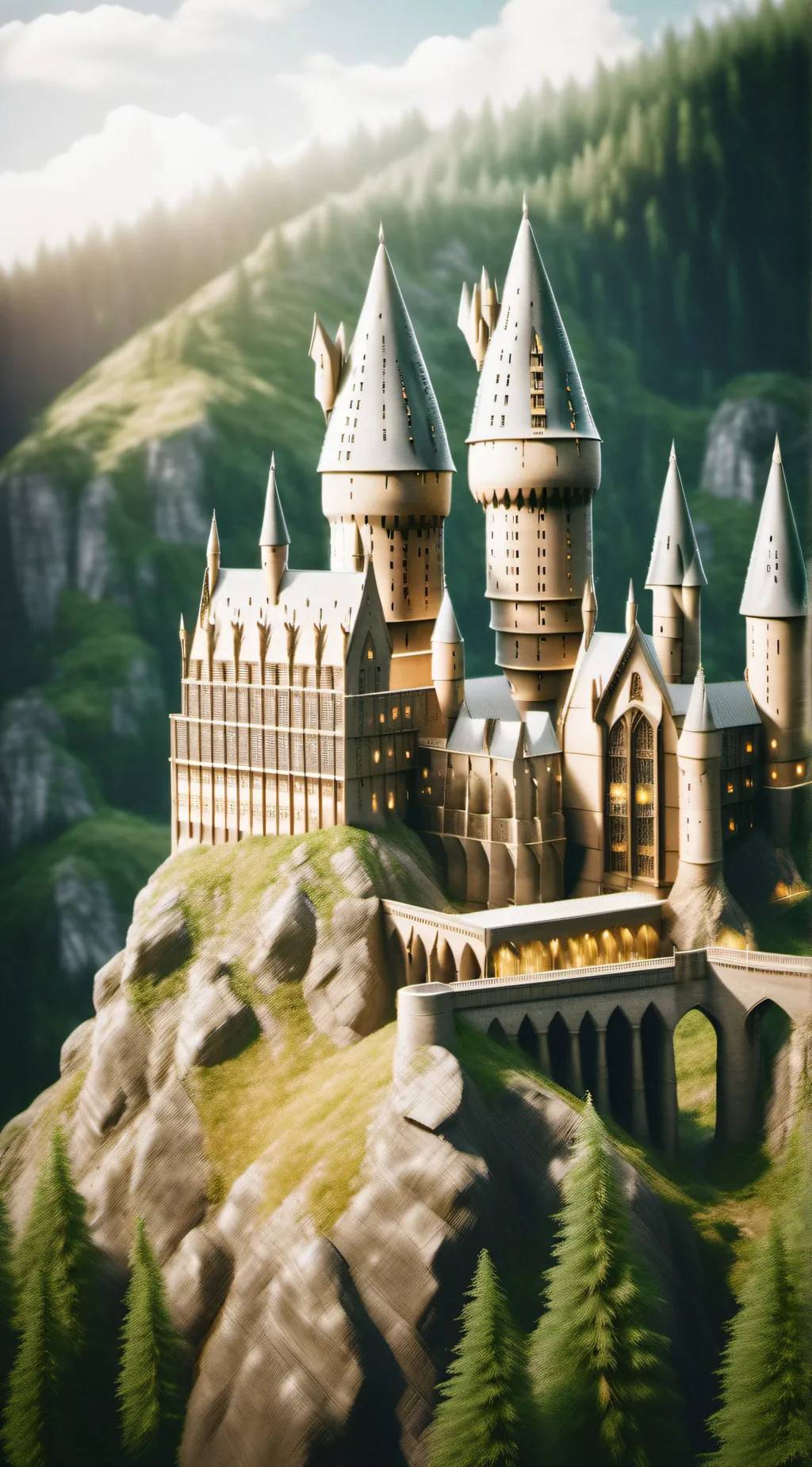 ai character: Hogwarts  background