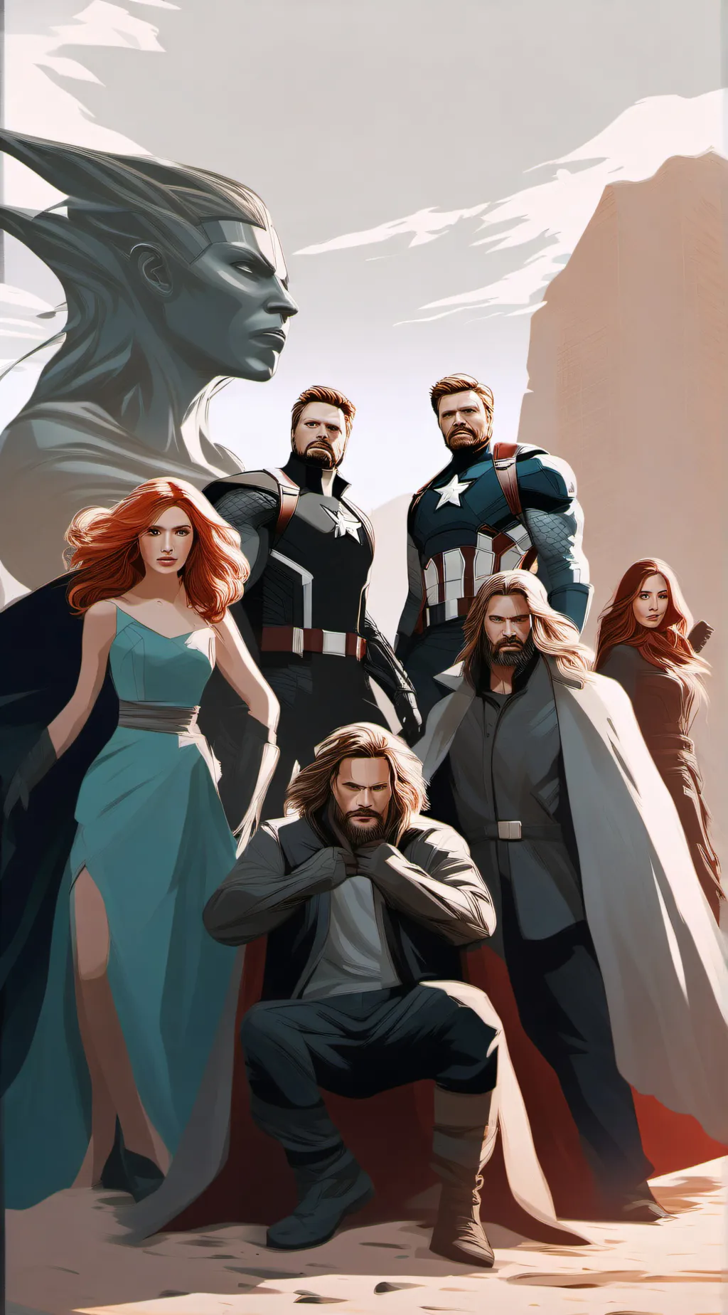 ai character: Averages background