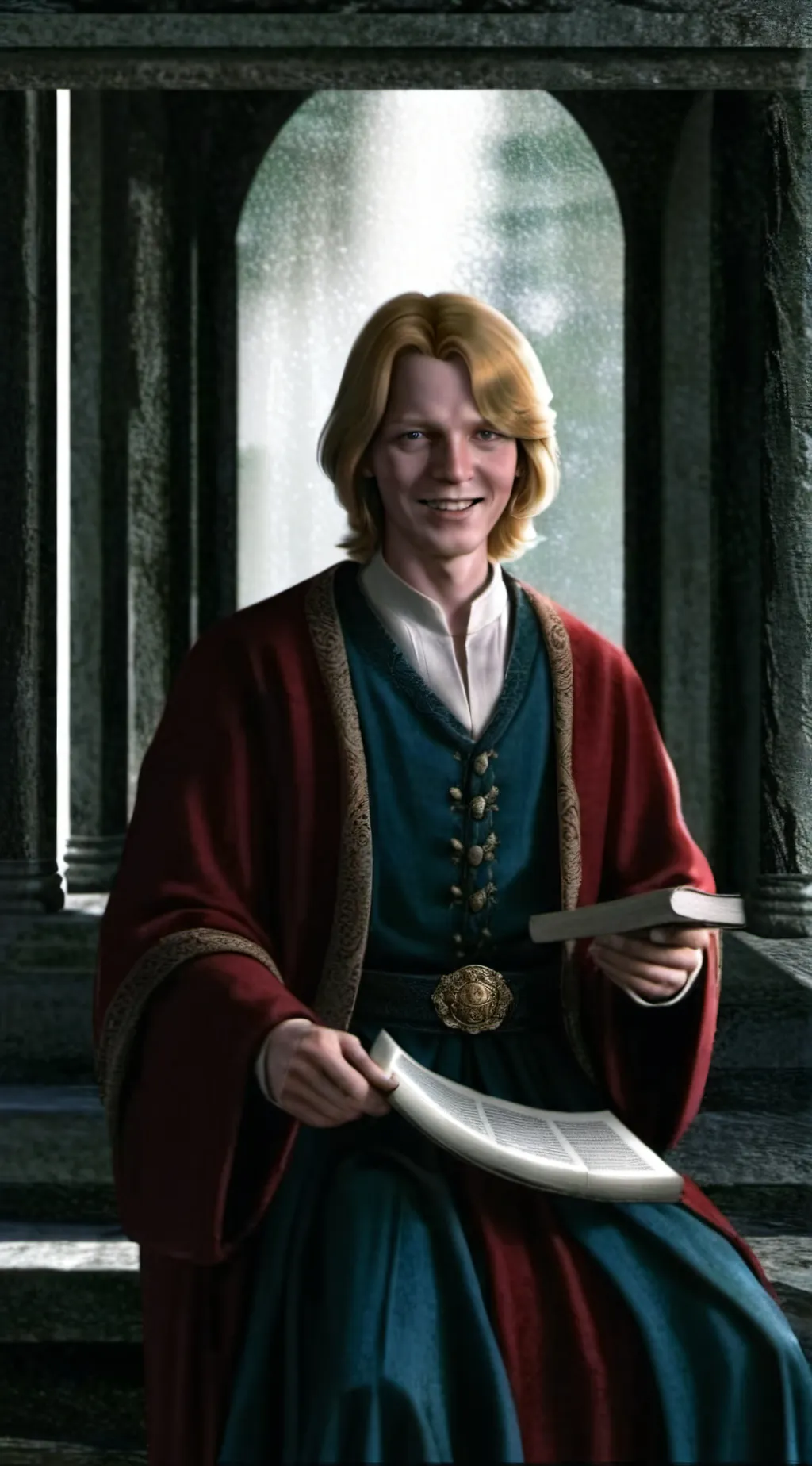 ai character: Fred Weasley  background