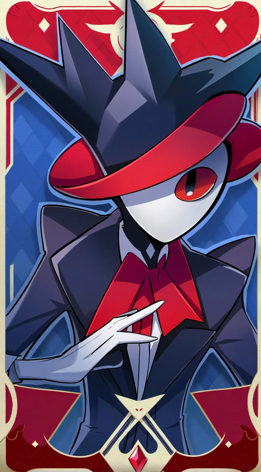 ai character: Hazbin hotel x hb background