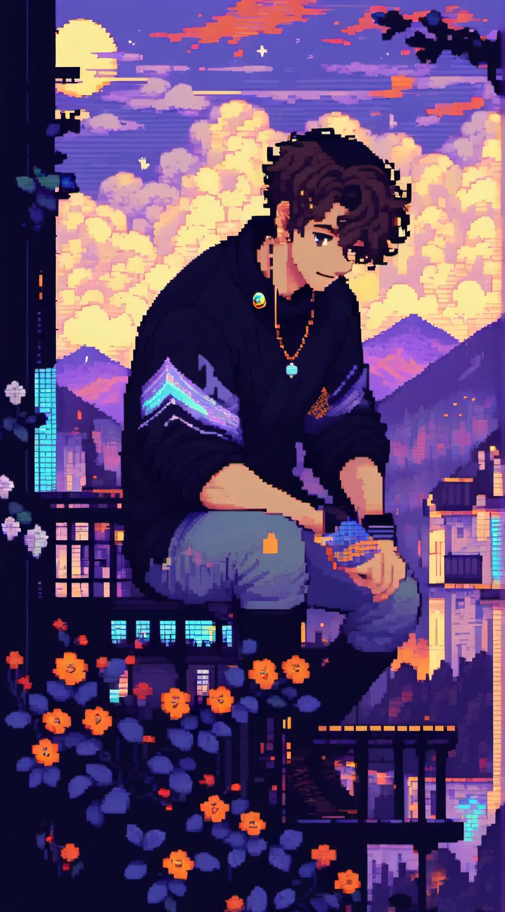 ai character: ° Oliver °  background