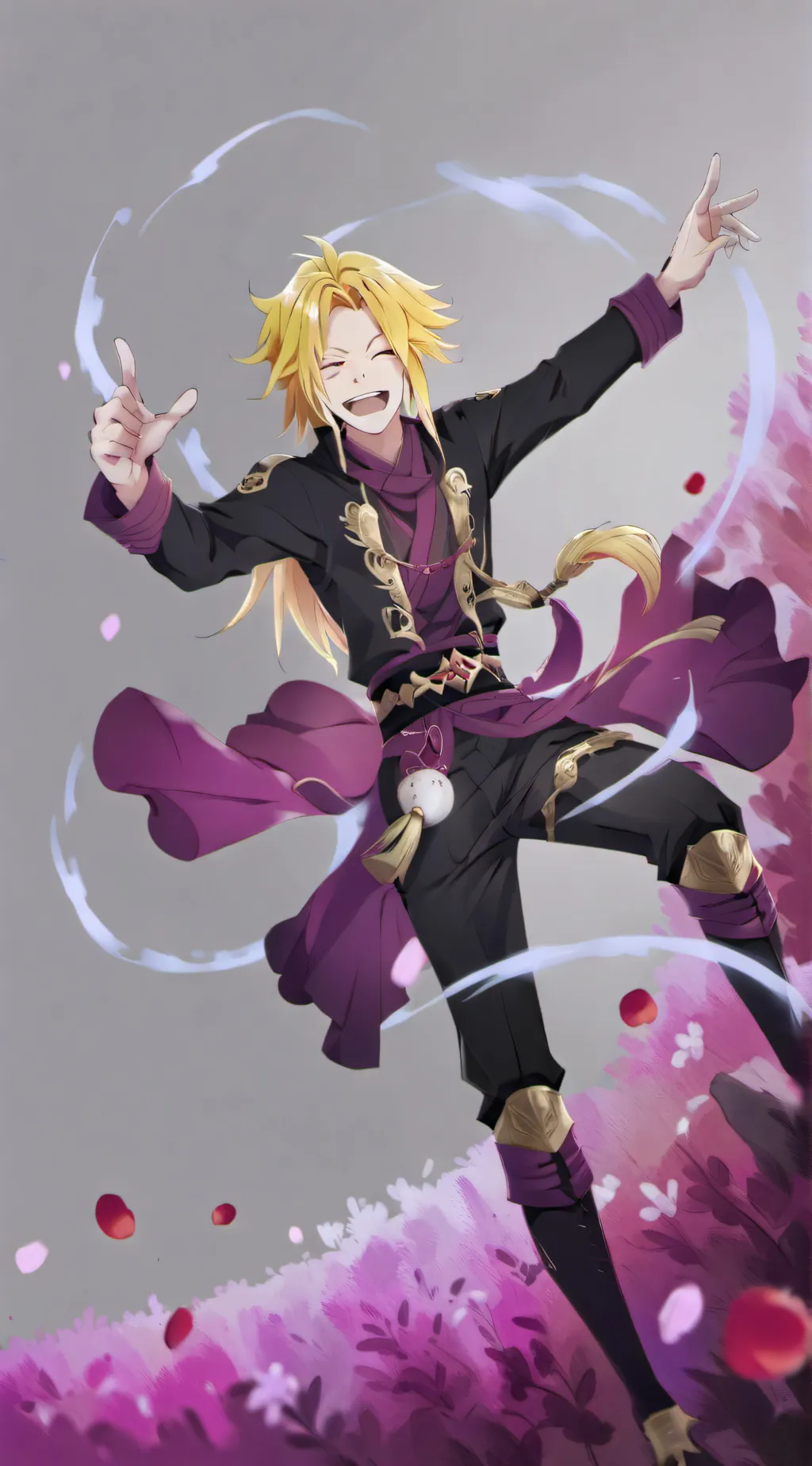 ai character: Denki kaminari  background