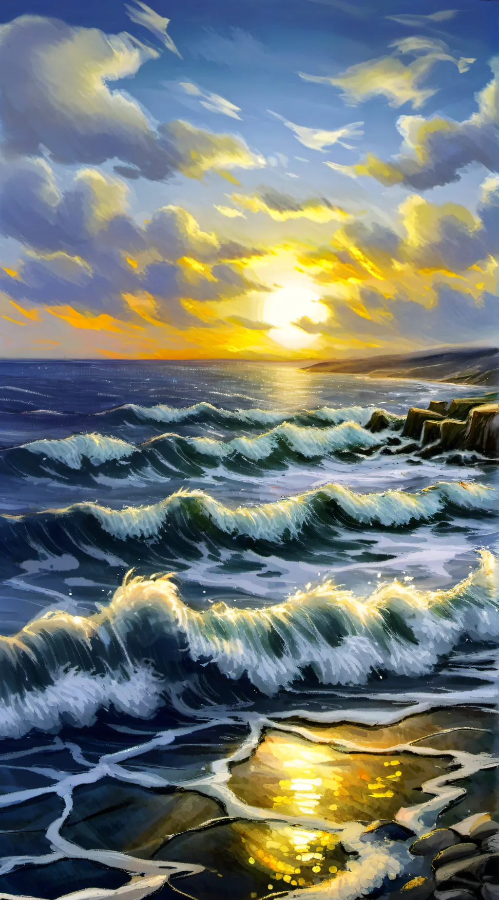 ai character: Moon background