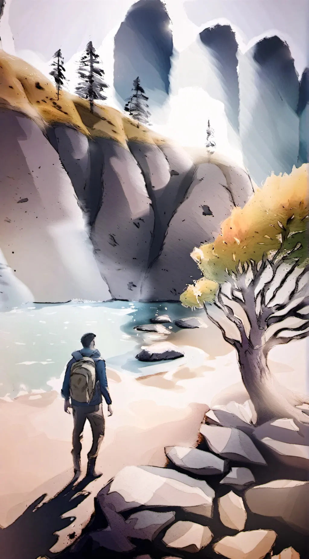 ai character: Bird lab background