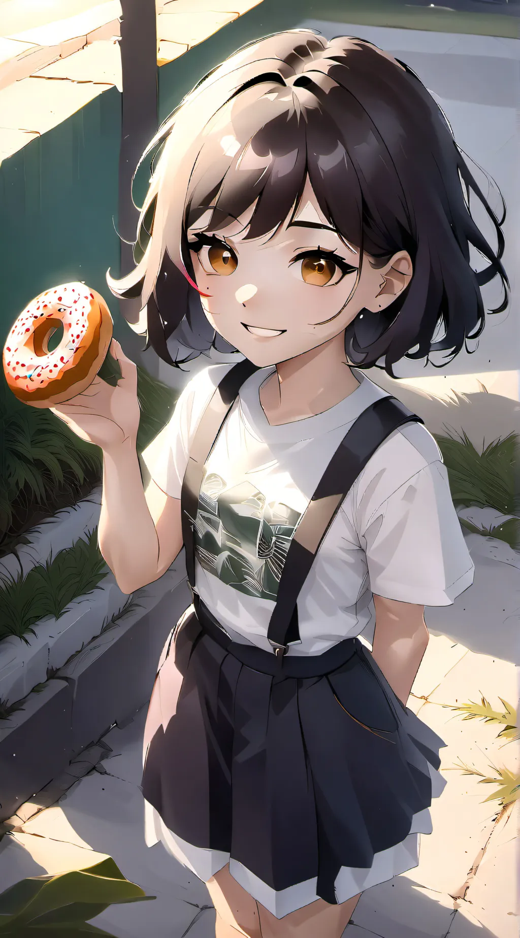 ai character: donut background