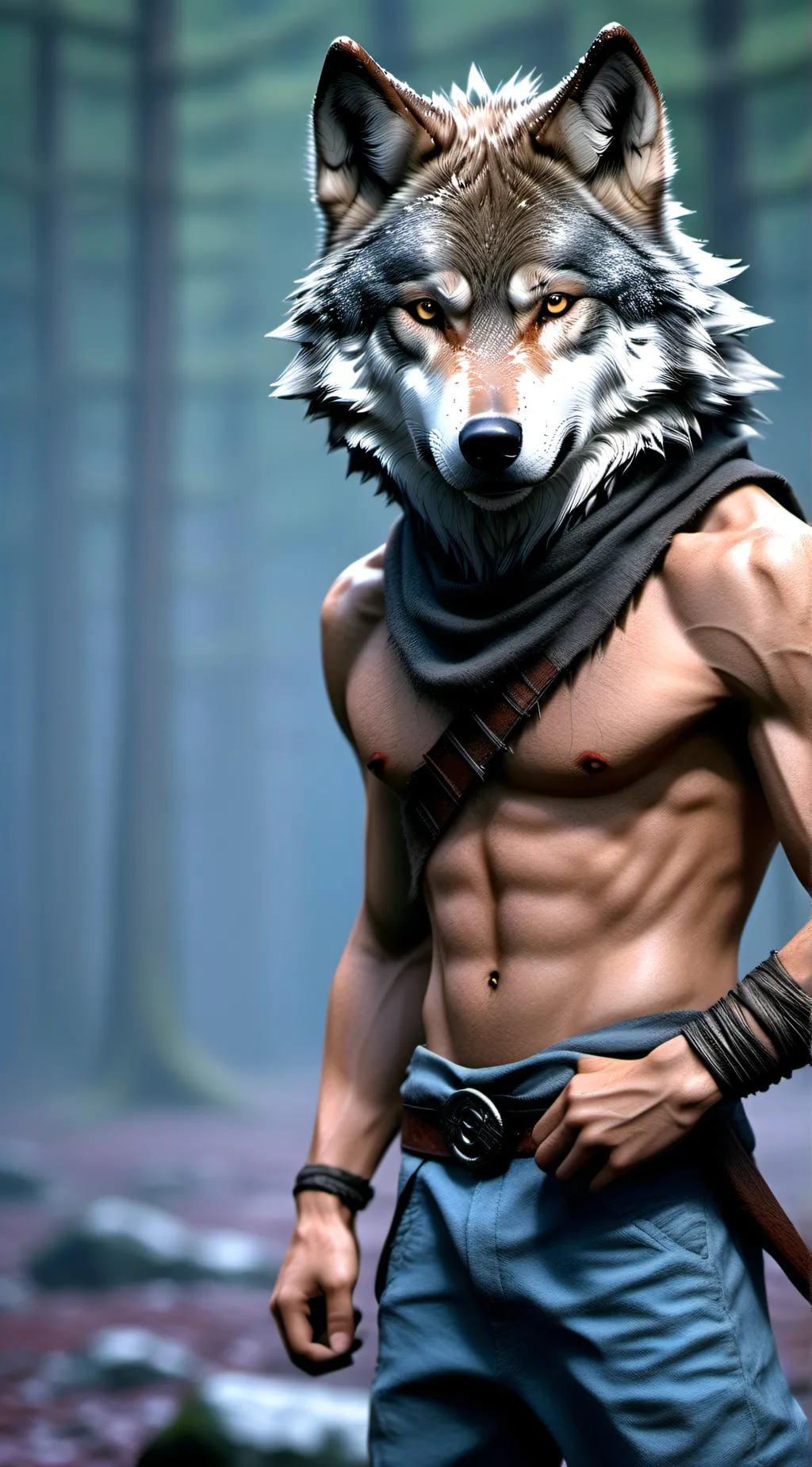 ai character: wolf buff background