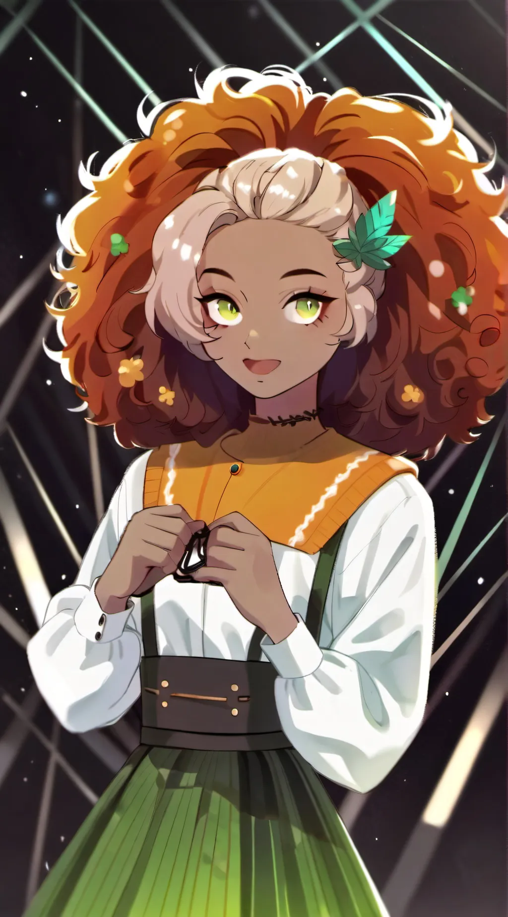 ai character: misty background