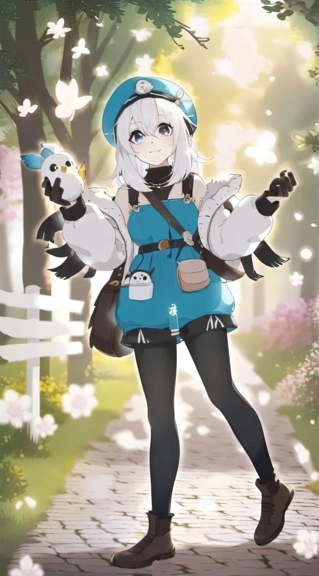 ai character: Autumn background