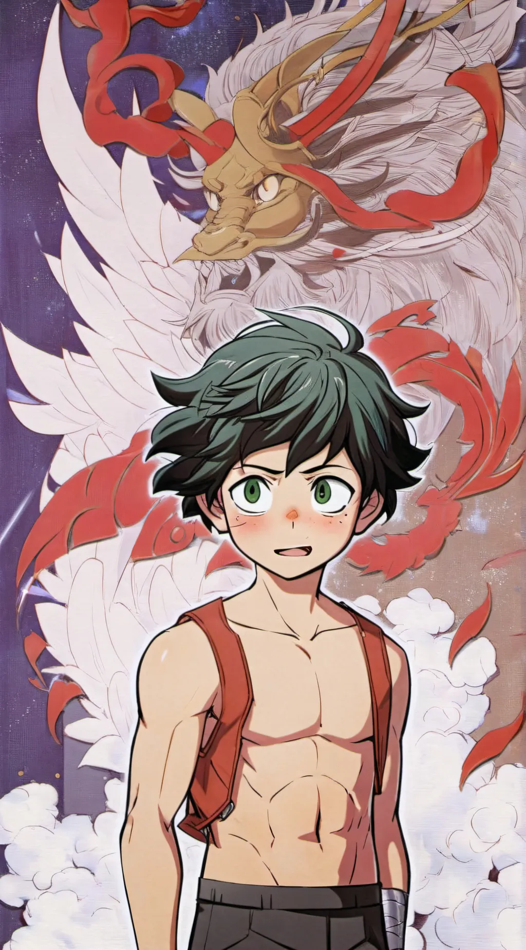 ai character: Deku background