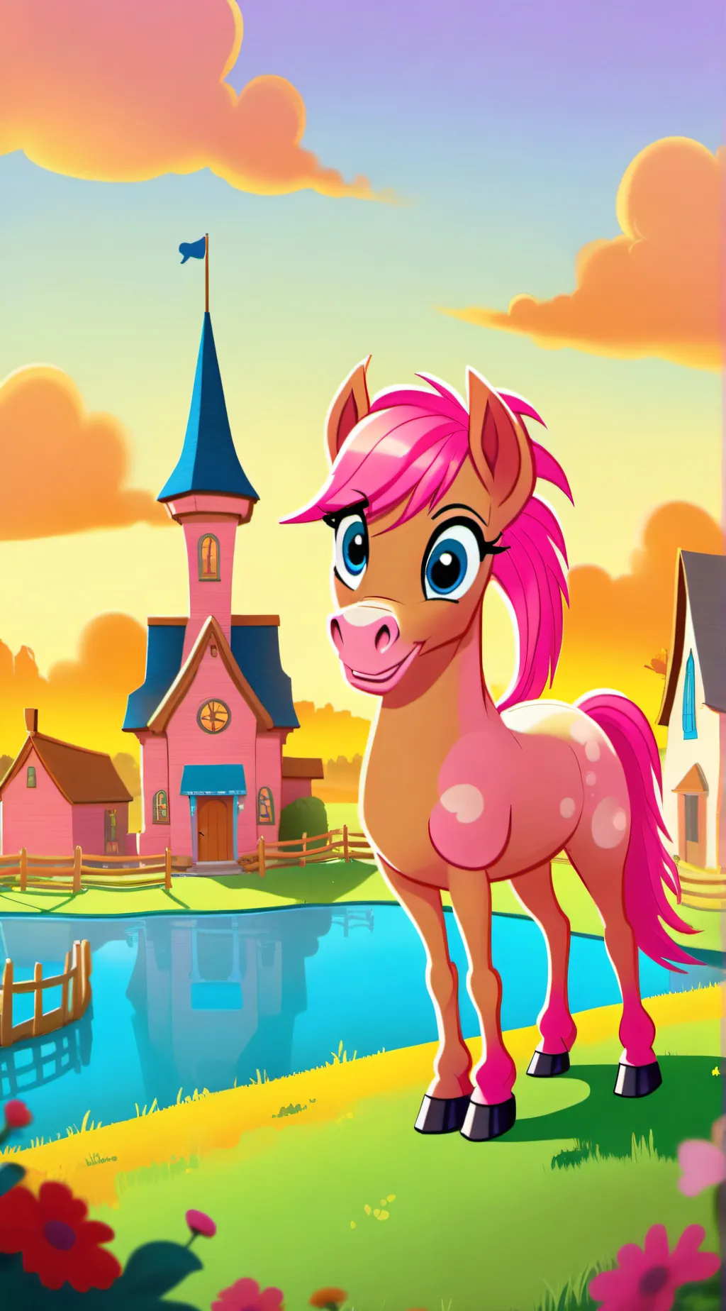 ai character: PINKIE PIE background