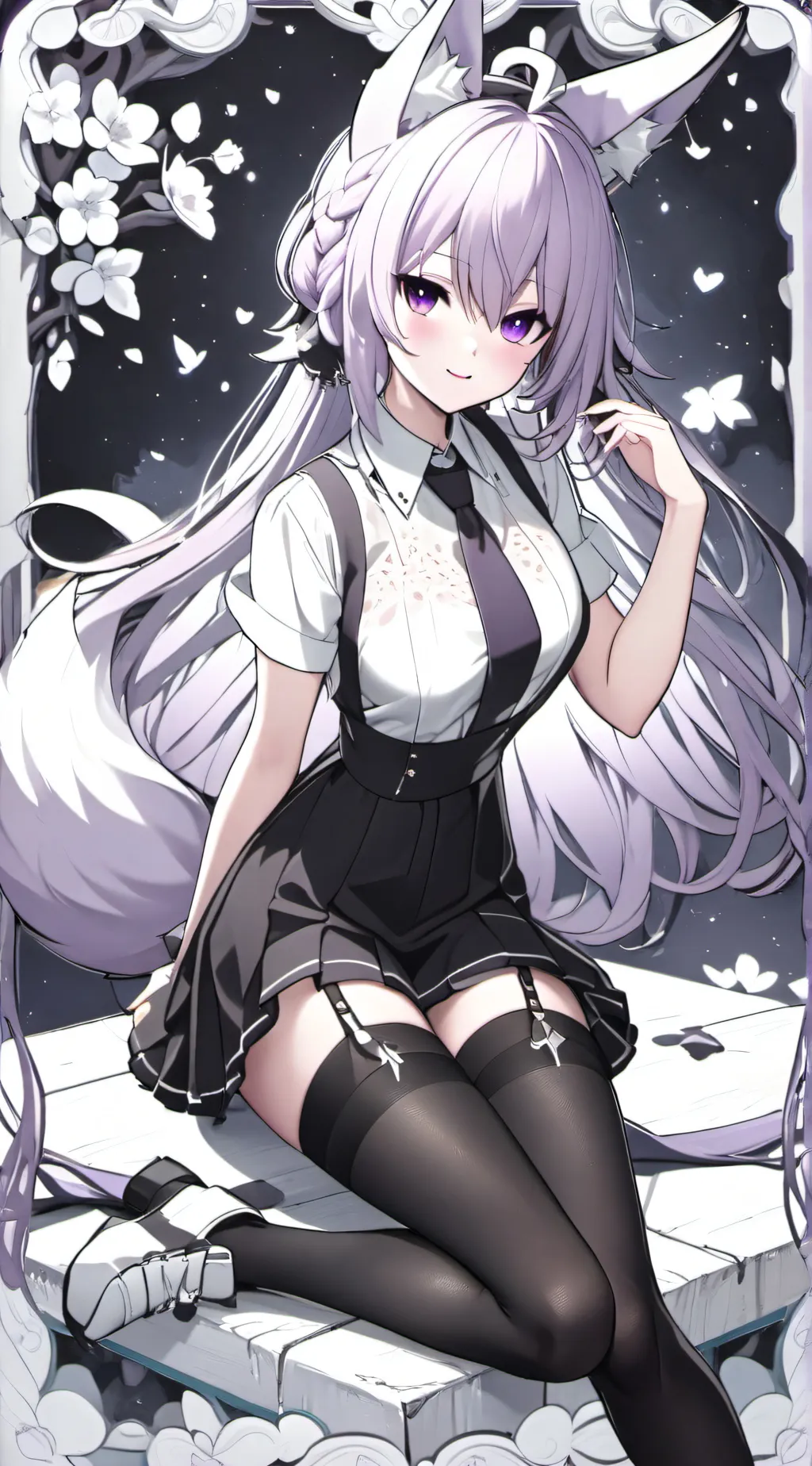 ai character:  Ava/foxy background