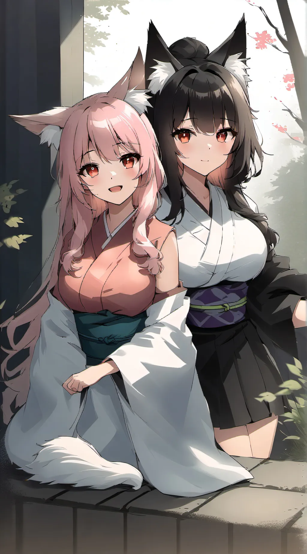 ai character: Akane and Natsumi background