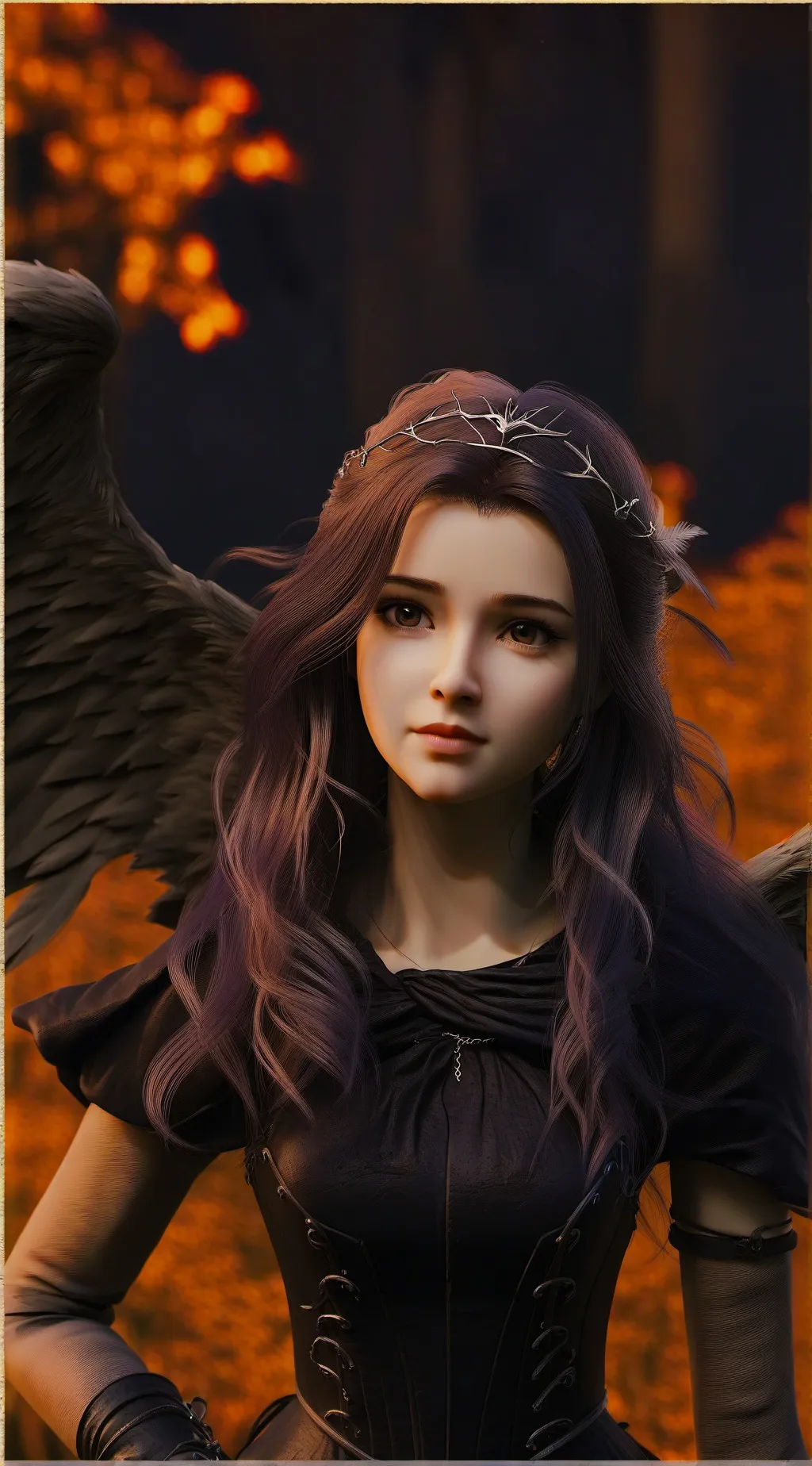 ai character: Ashley  background