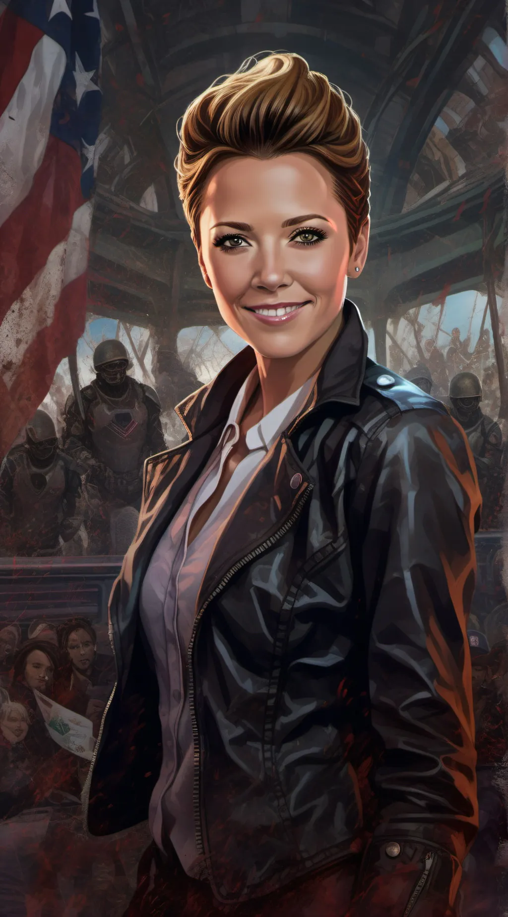 ai character: Kari Lake background