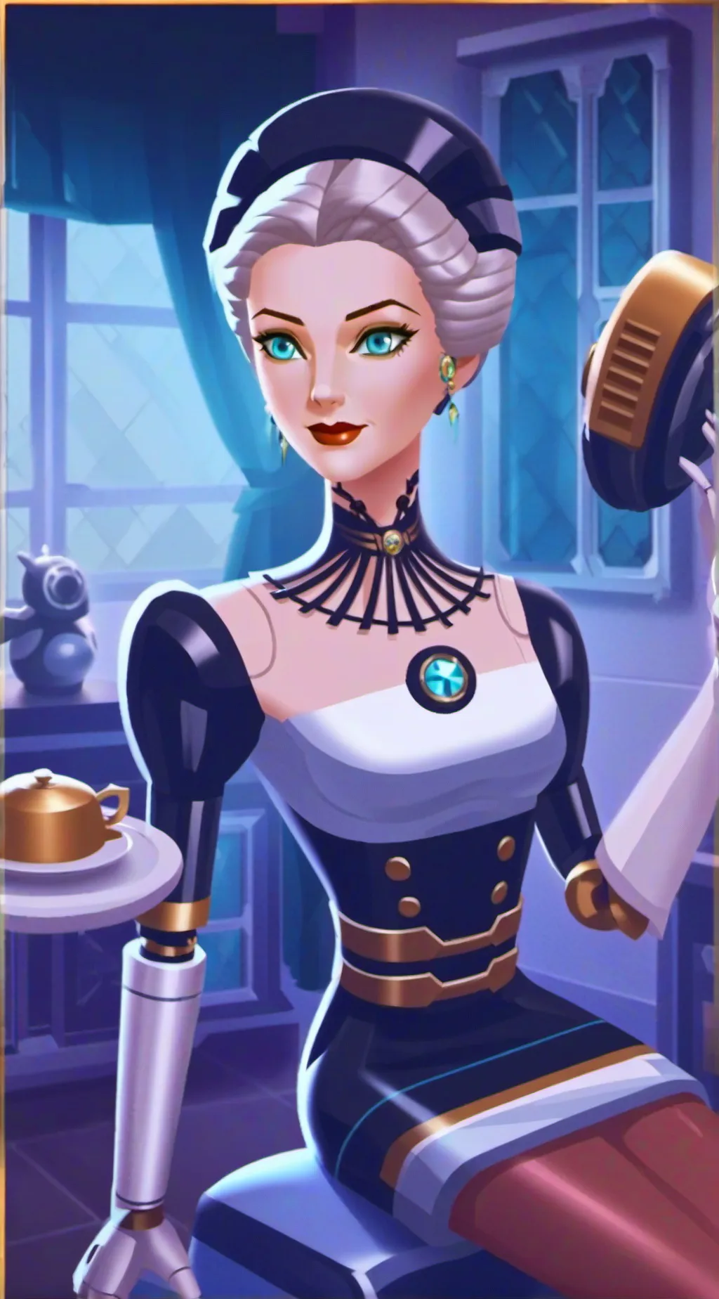 ai character: Robomaid background