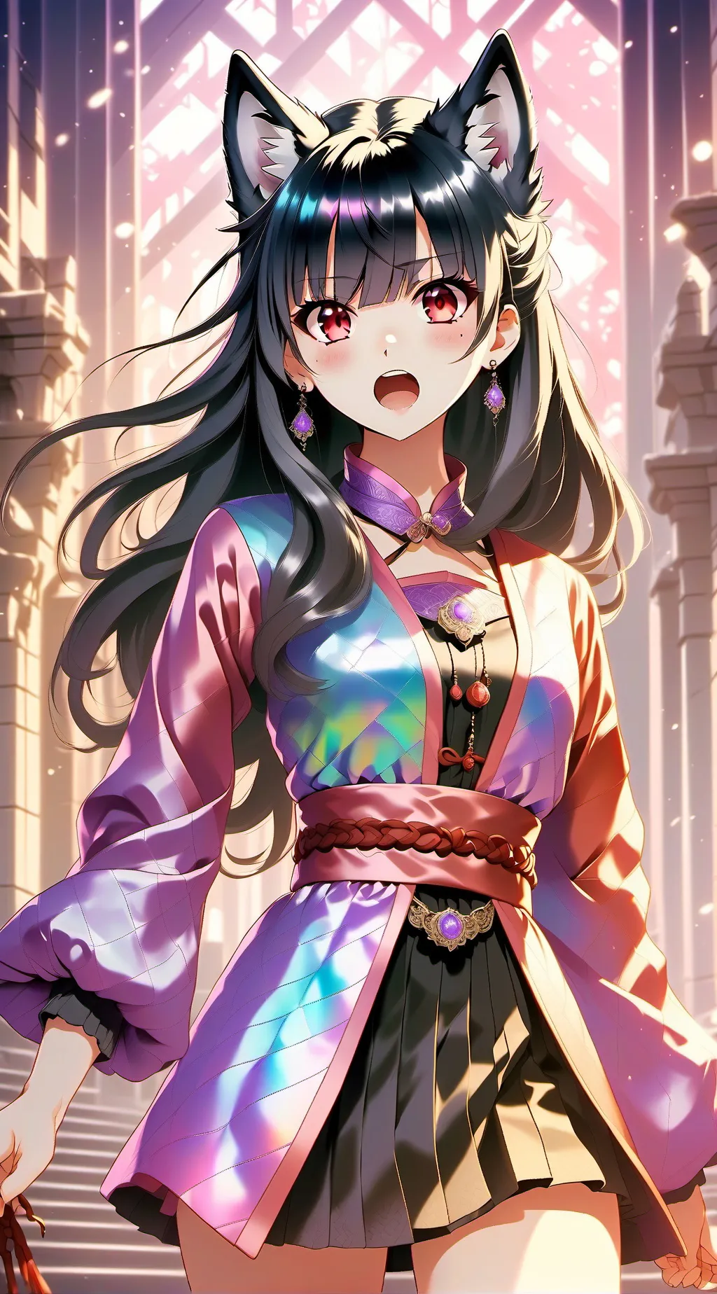 ai character: scarlet background