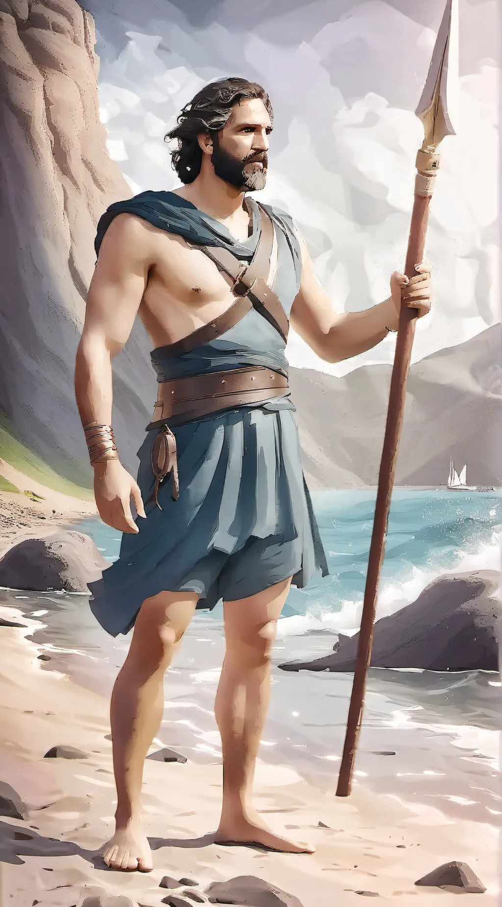 ai character: decendents + EPIC  background