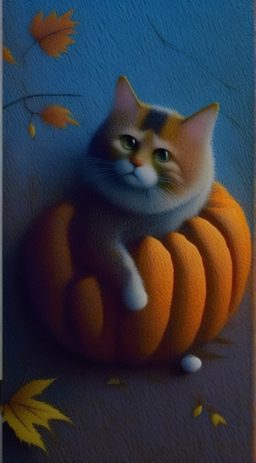 ai character: punkin cat background
