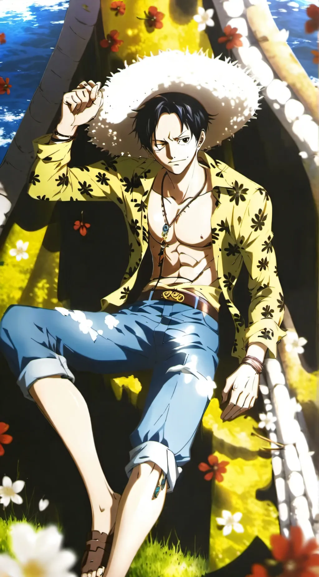 ai character: one piece  background