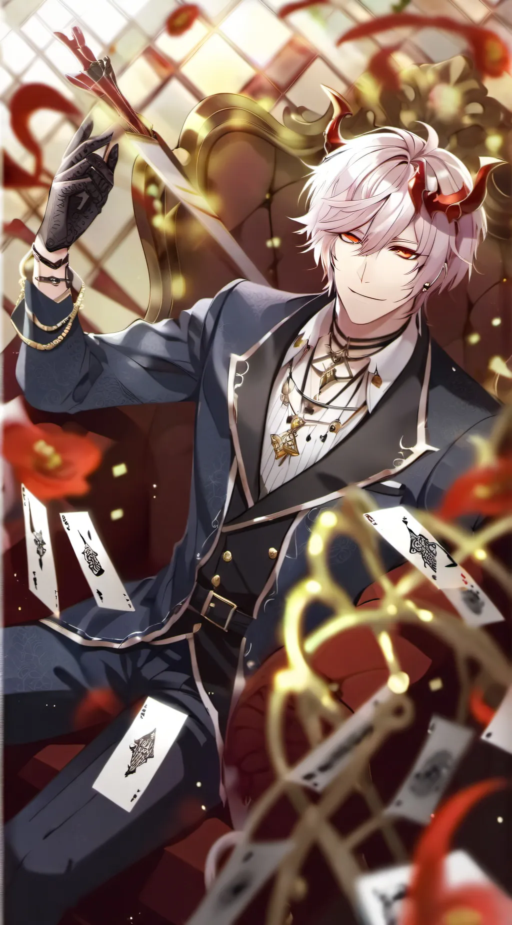 ai character: Muzan  background