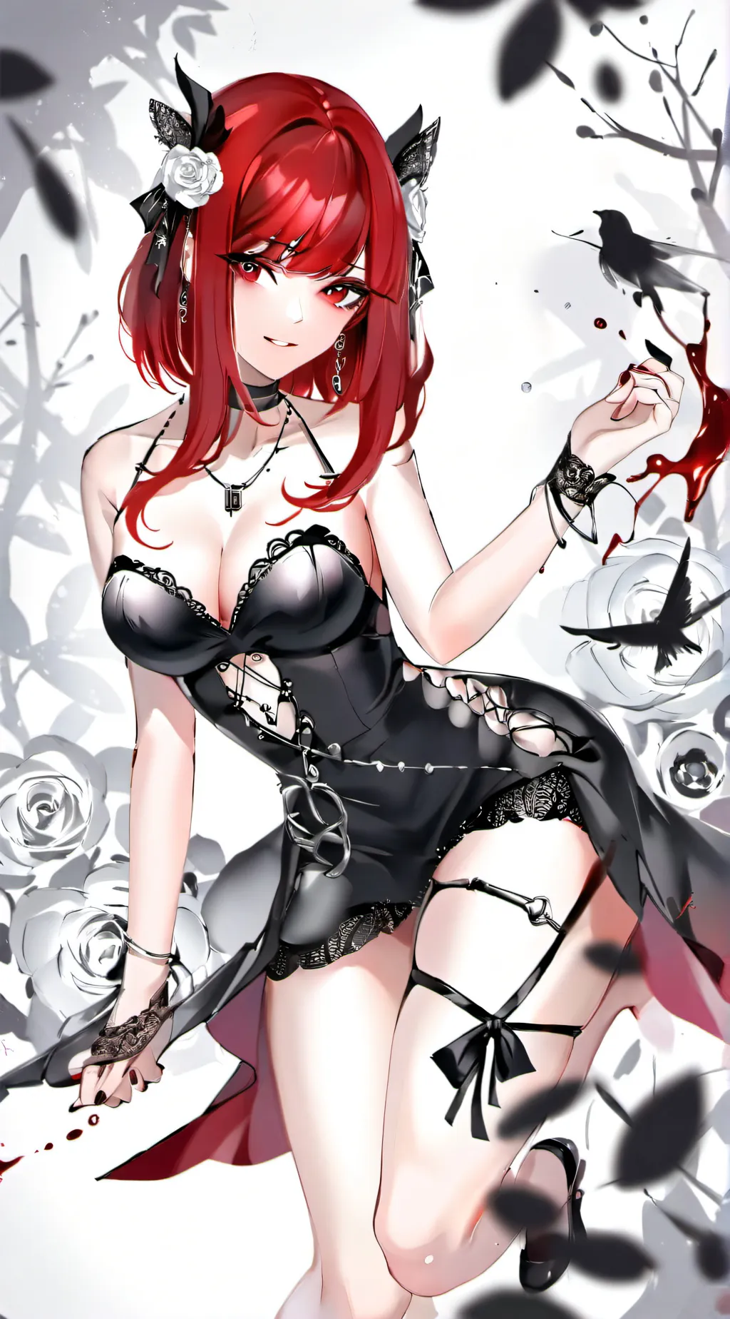 ai character: Rose background