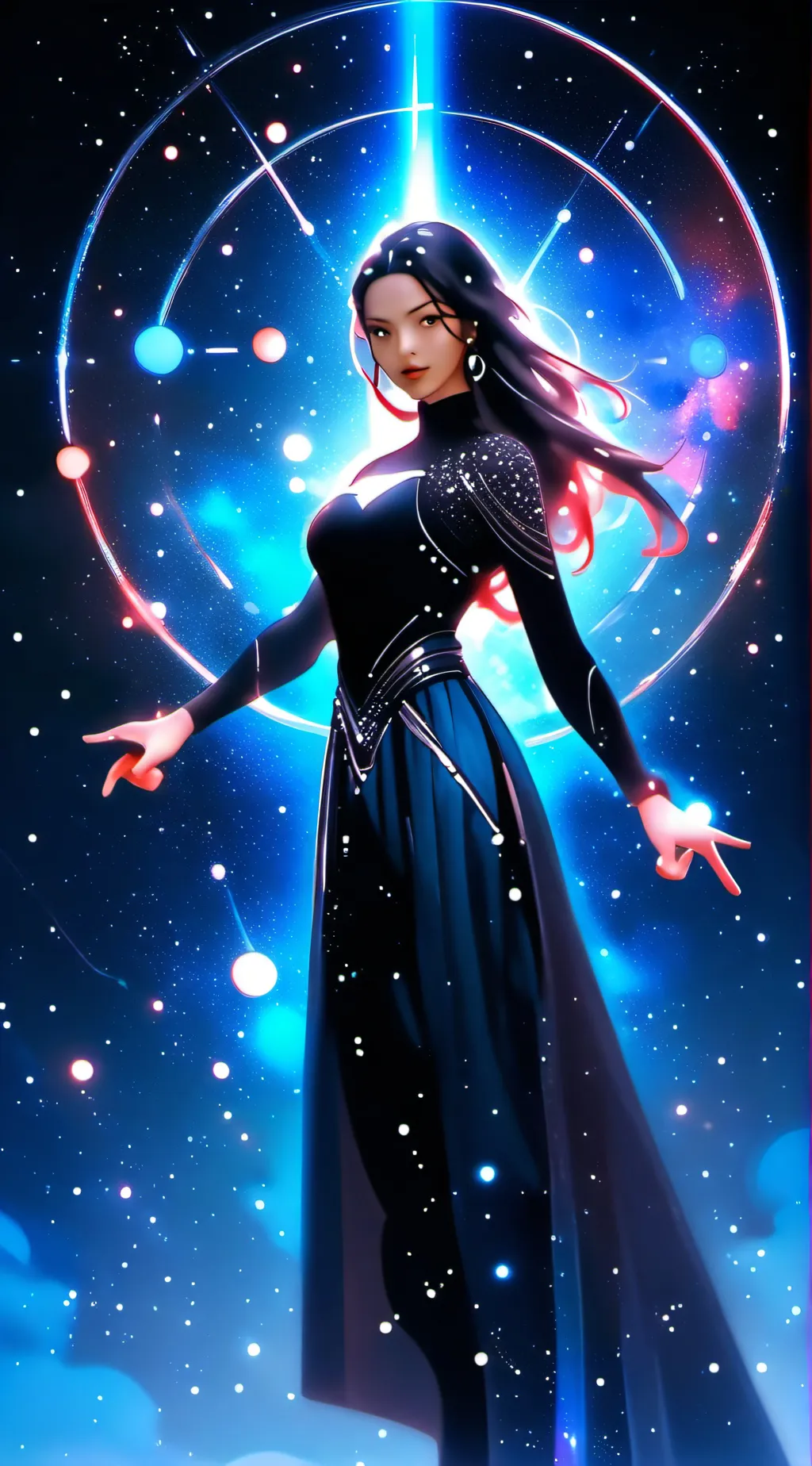 ai character: miss circle  background