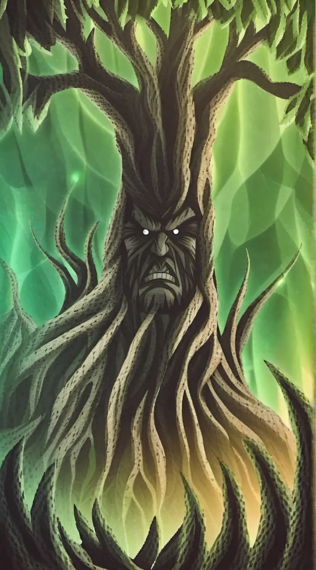 ai character: Angry Tree  background