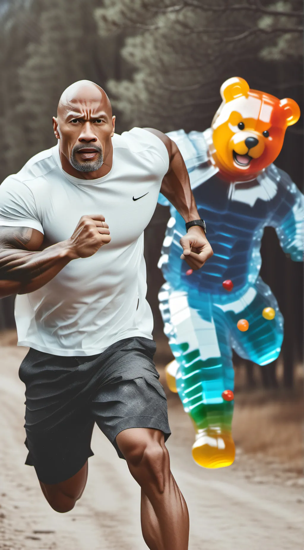 ai character: Abcdefg gummy bear background