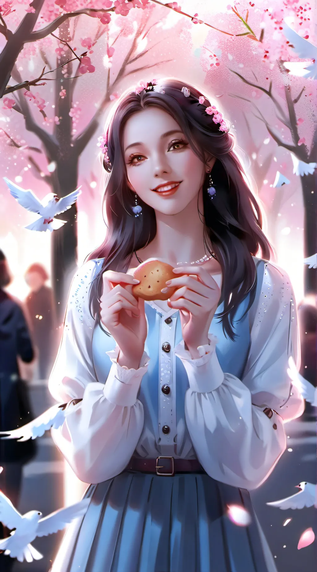 ai character: Rose background