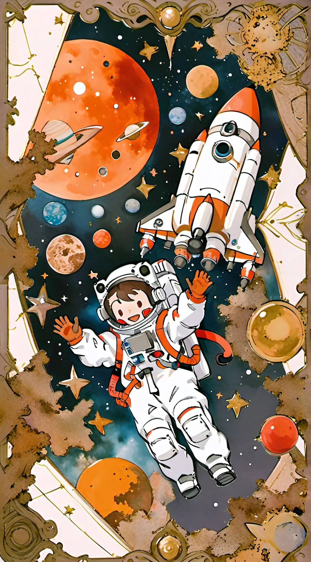 ai character: solarballs school  background