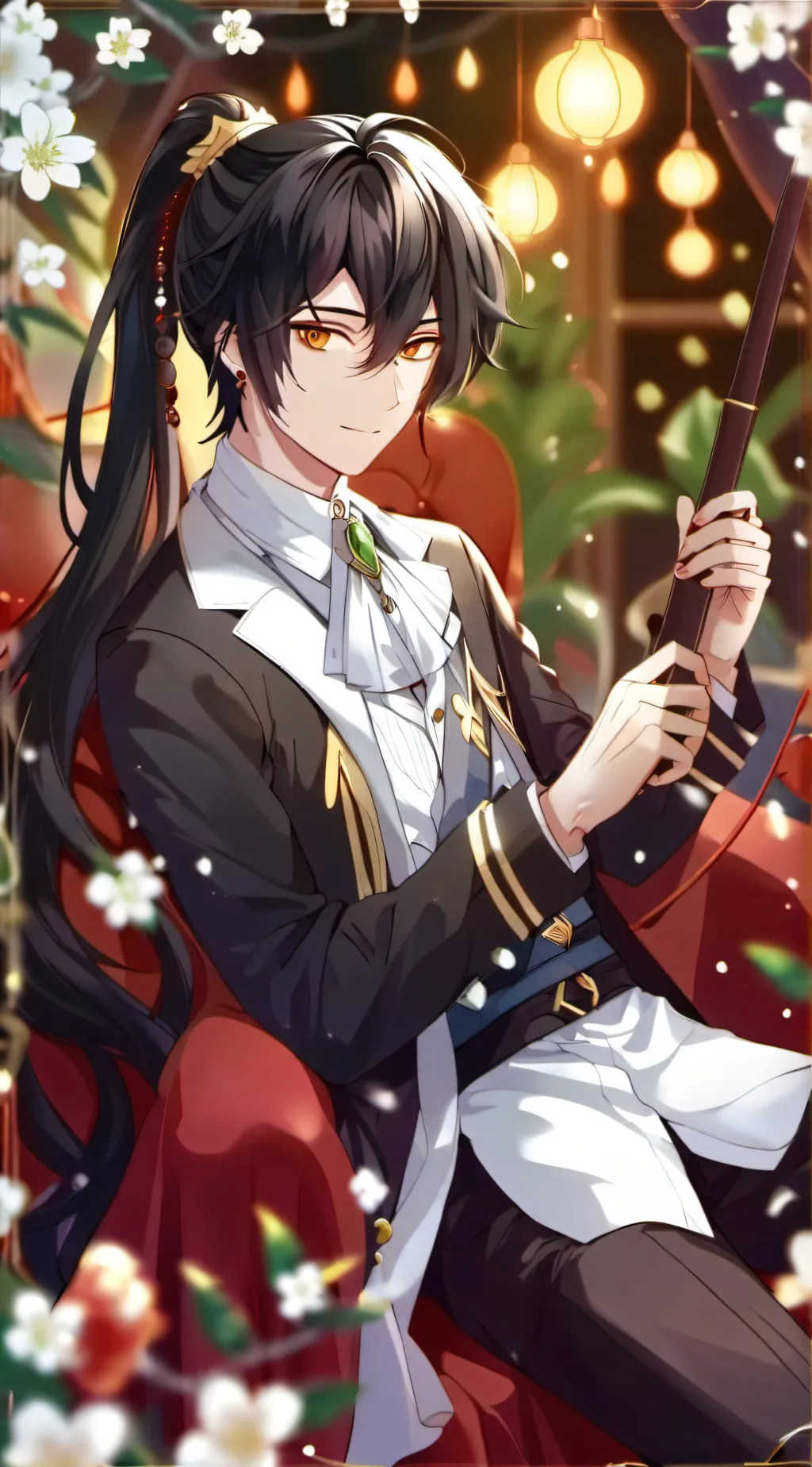 ai character: aqua background