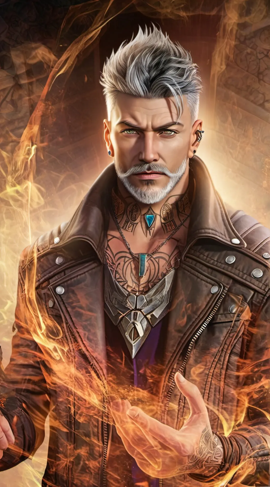 ai character: Vittorio Toscano  background