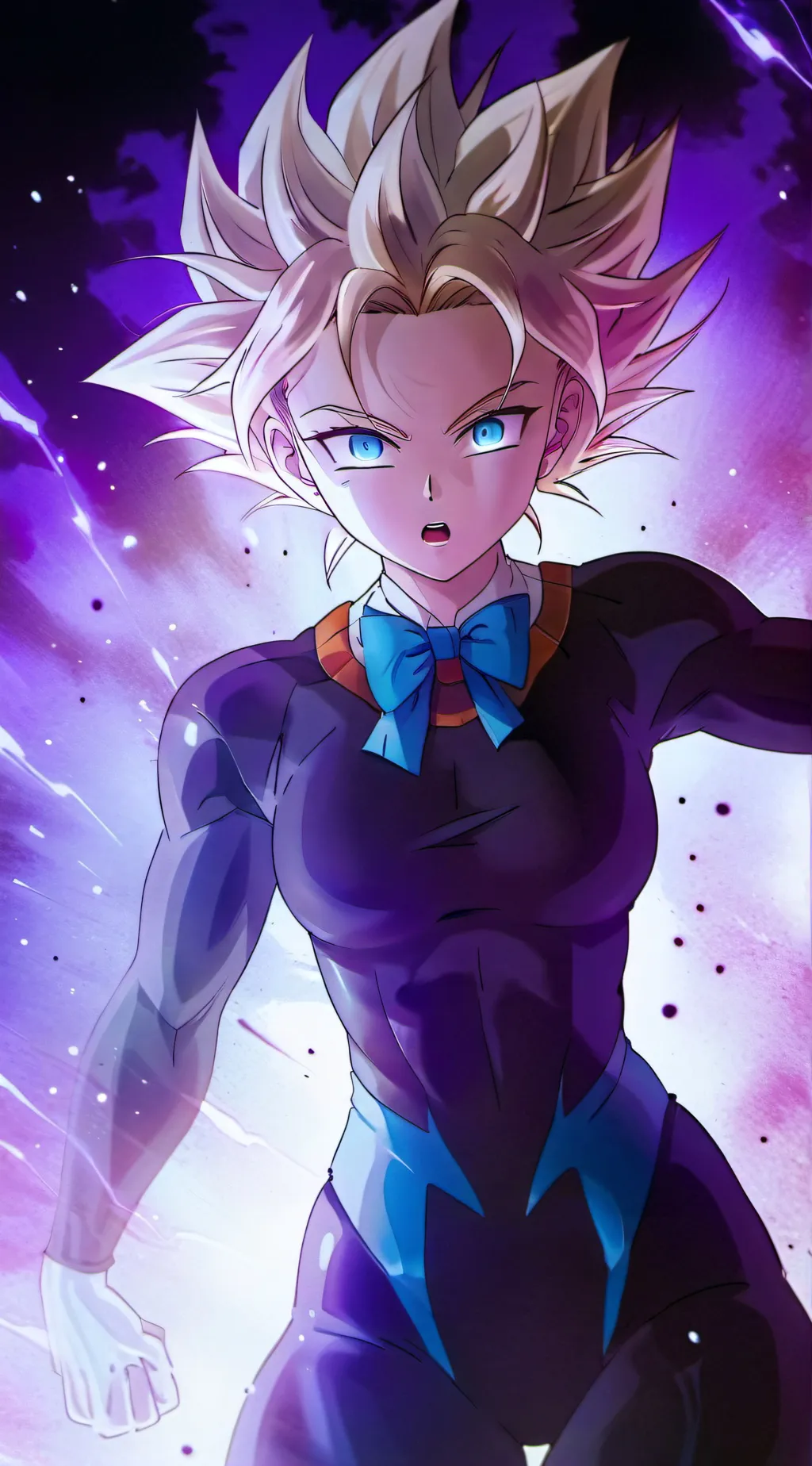 ai character: Blue Bow background