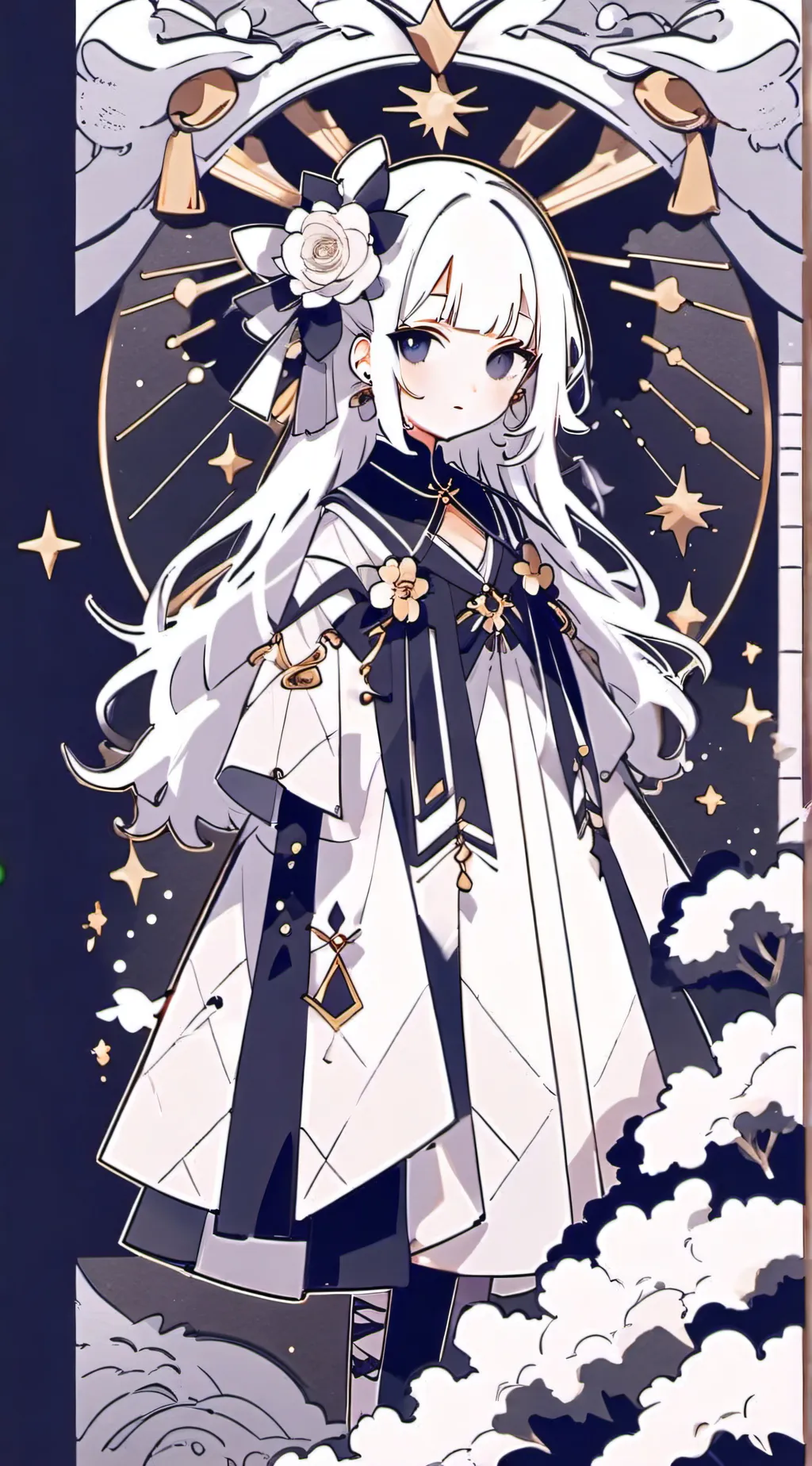 ai character: jjk baruto  background