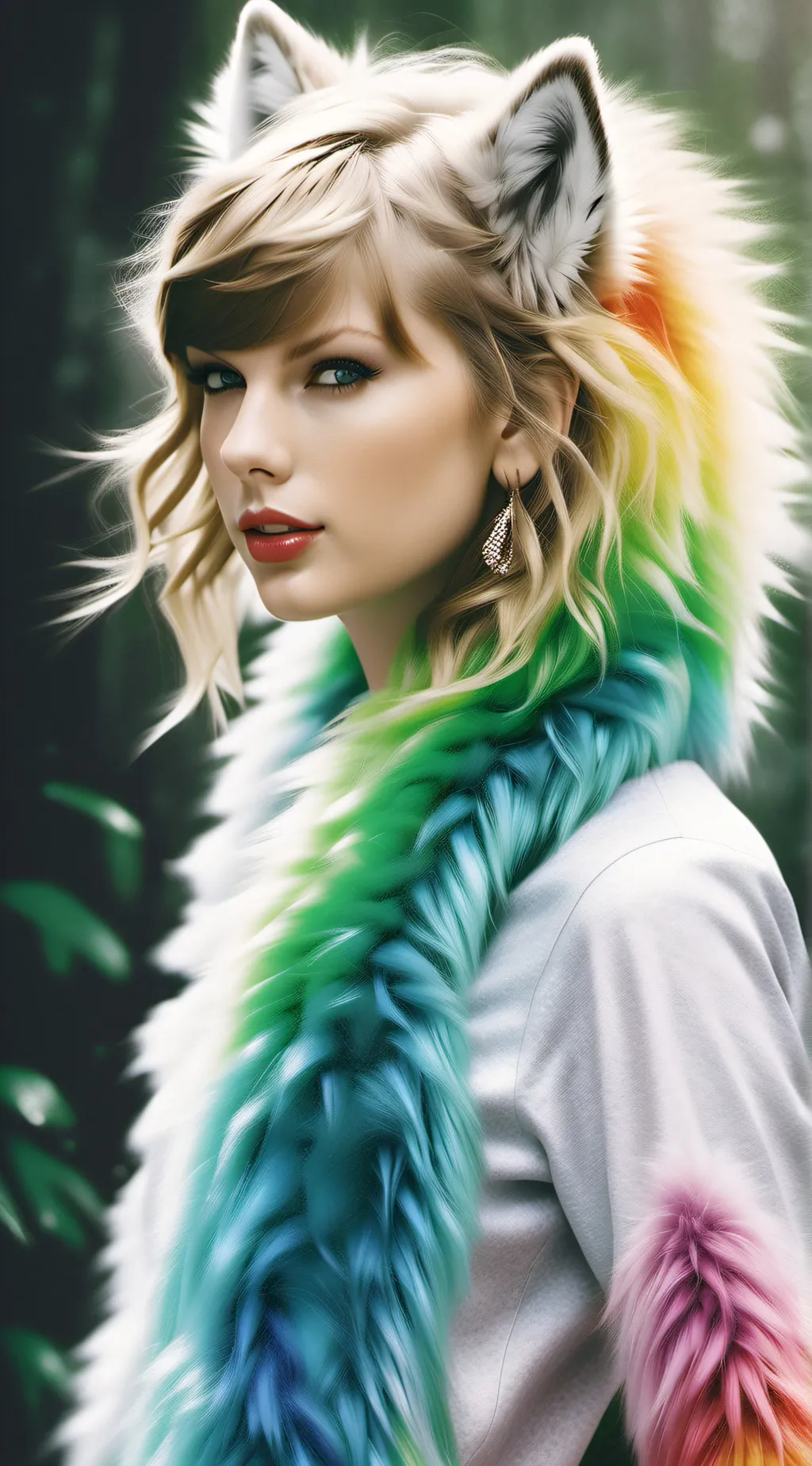 ai character: TAYLOR SWIFT☺️☺️ background