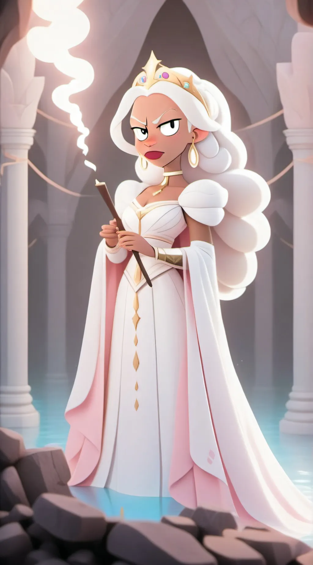 ai character: Queen dagmar background