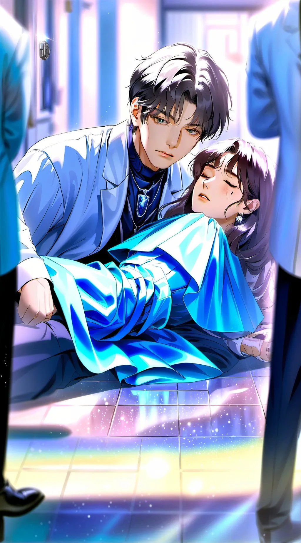 ai character: Taehyung  background