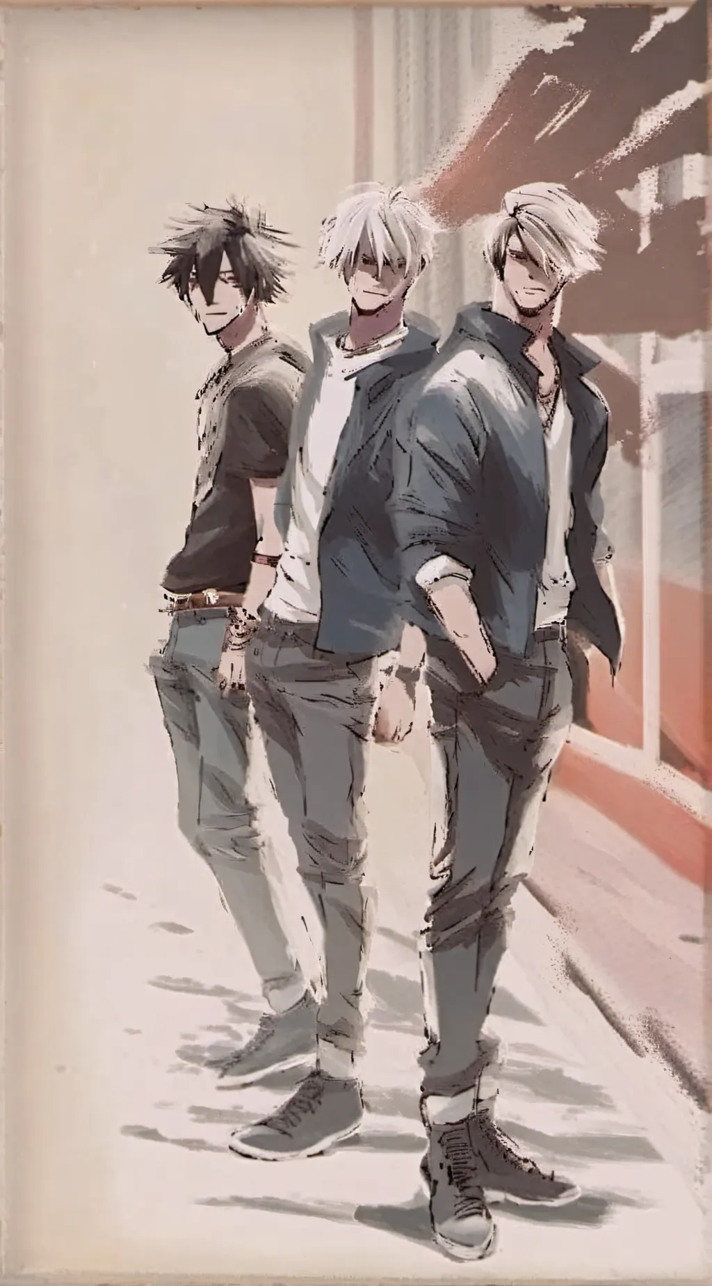 ai character: Void, Tex, & Colby background