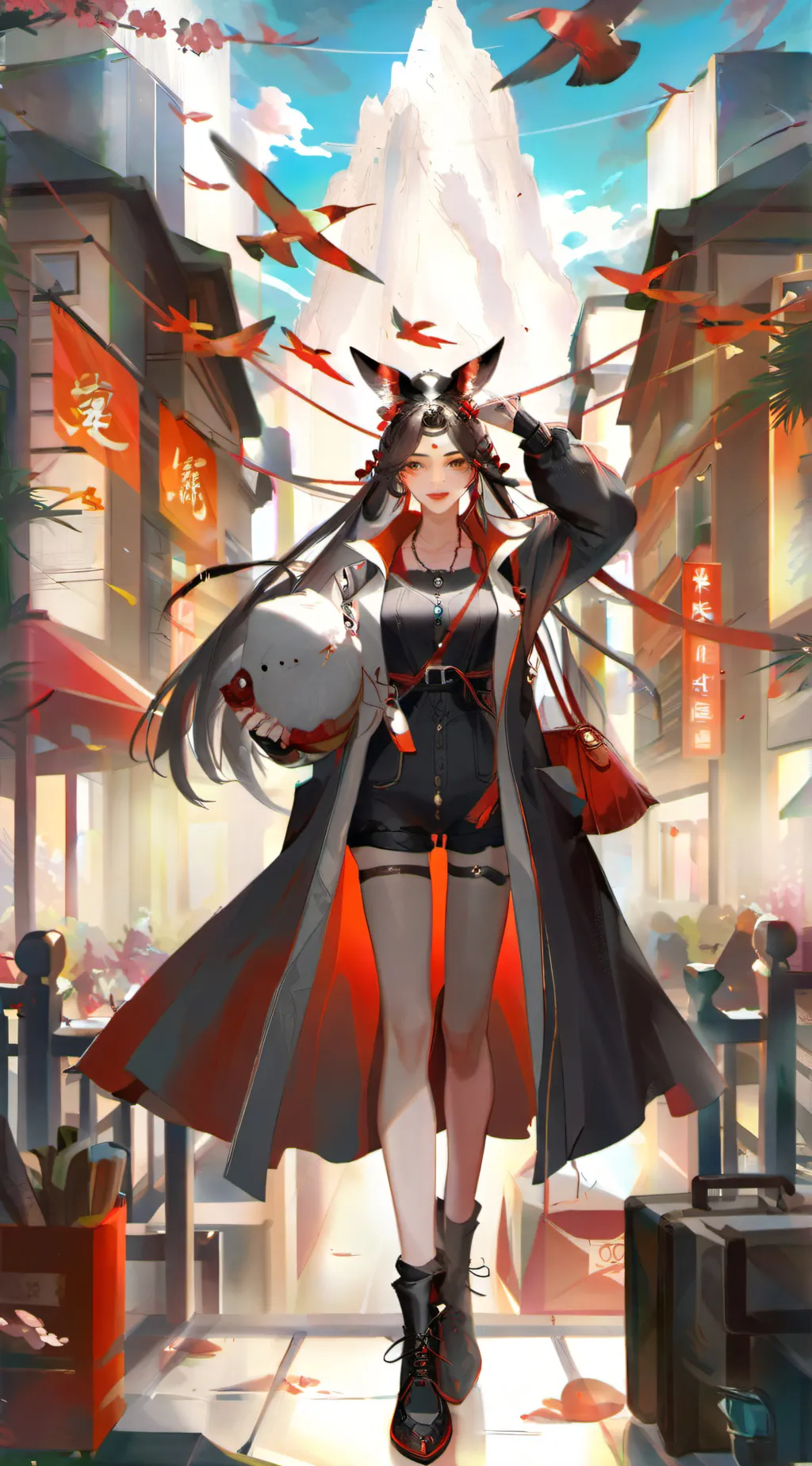 ai character: Luna background