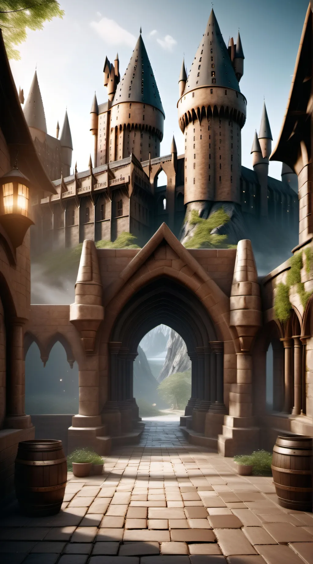 ai character: Hogwarts  background