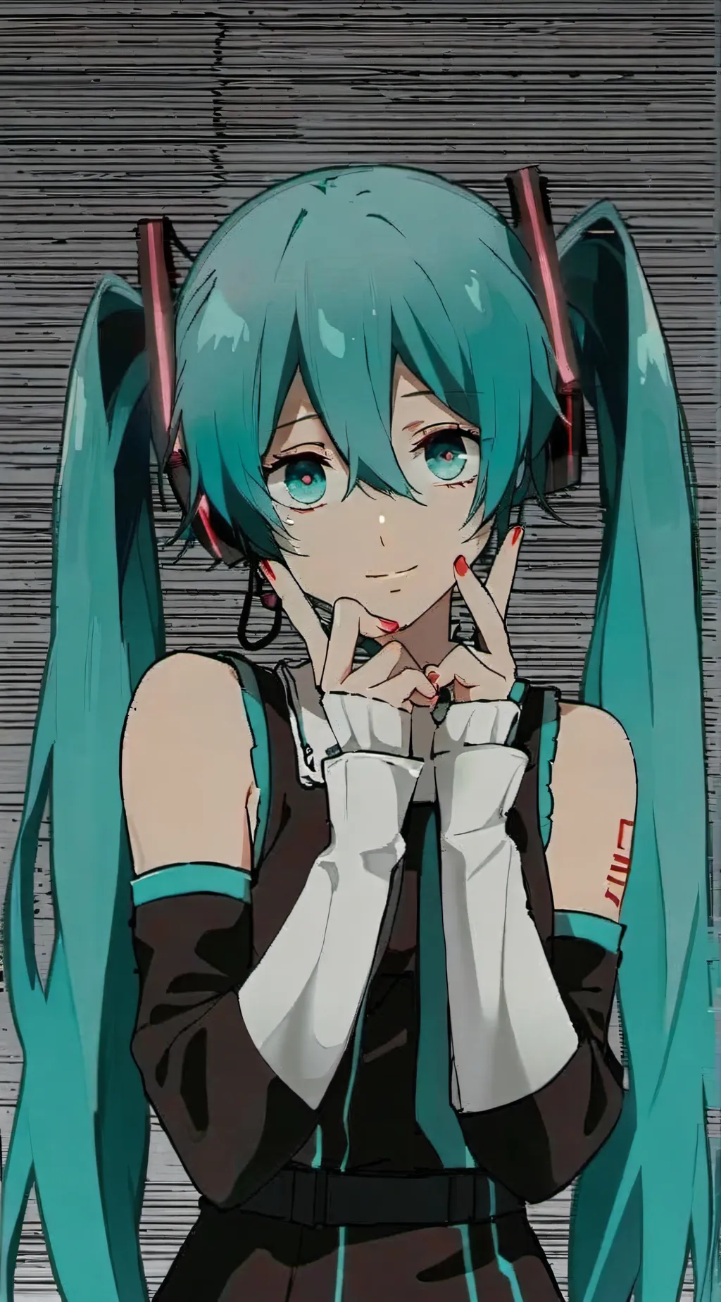 ai character: Miku! background