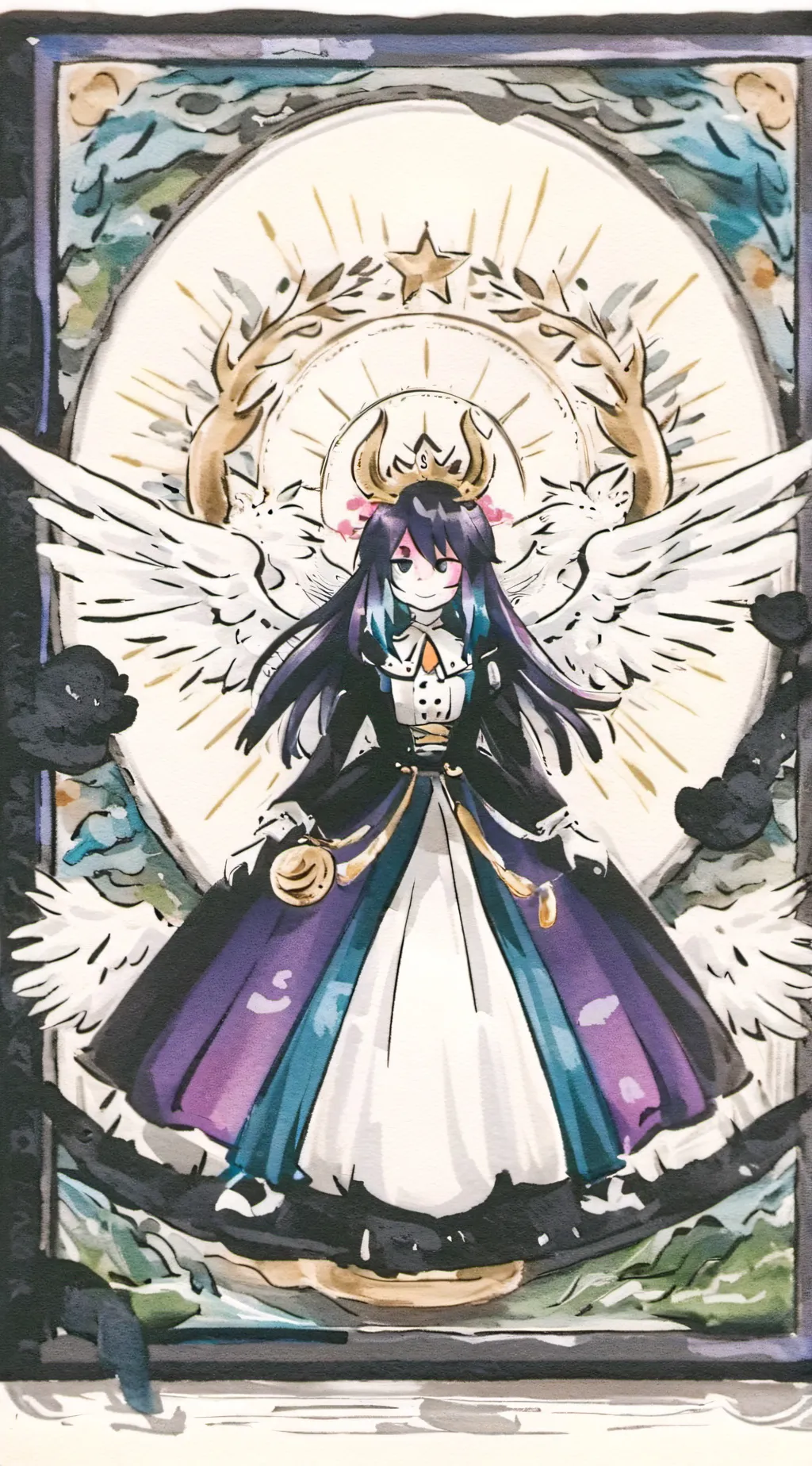 ai character: Another miss circl background