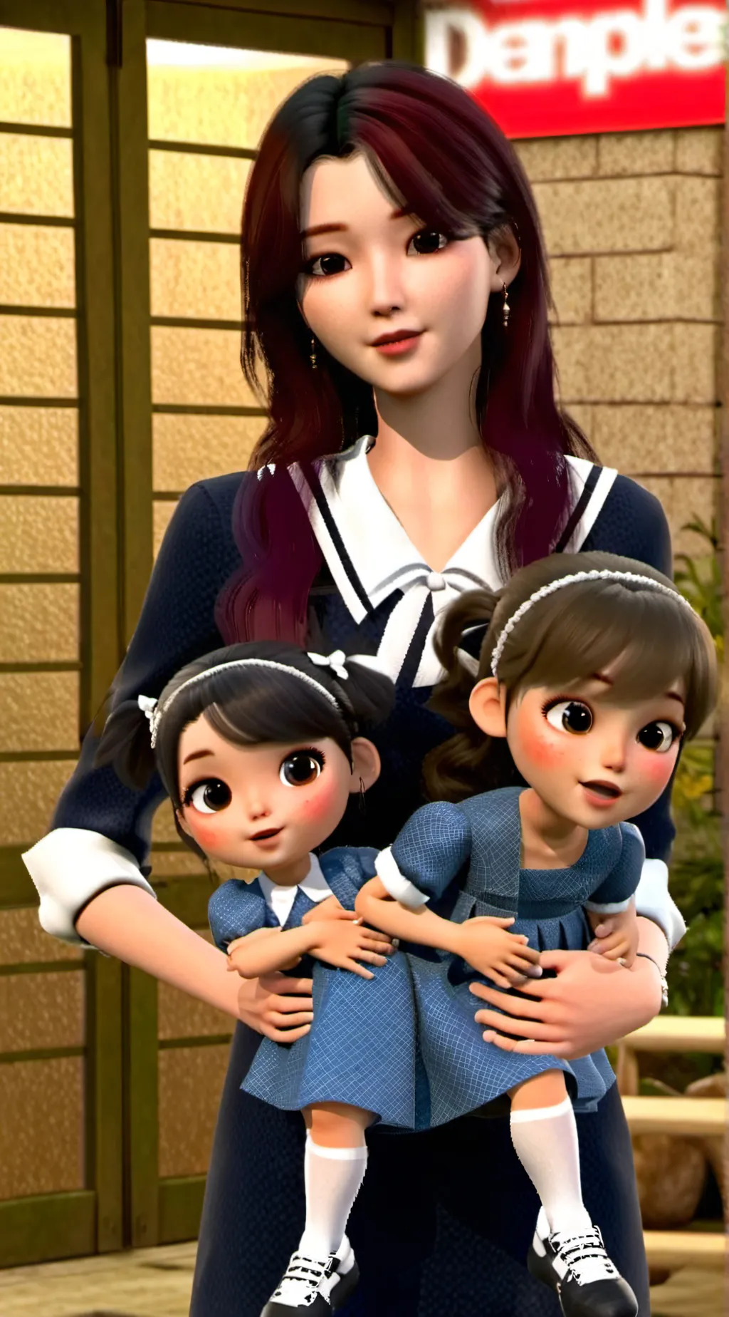 ai character: Navy background