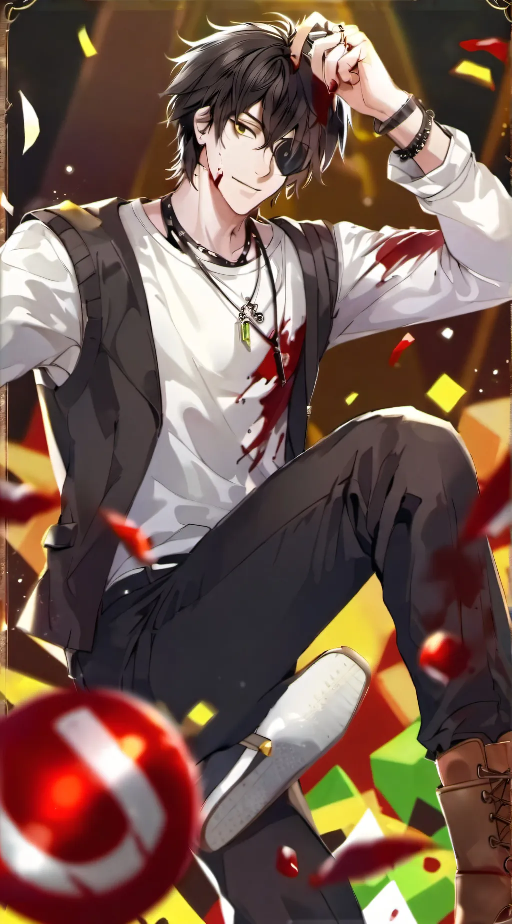 ai character: 🩸☆🔪I.V.A.N🔪☆🩸 background