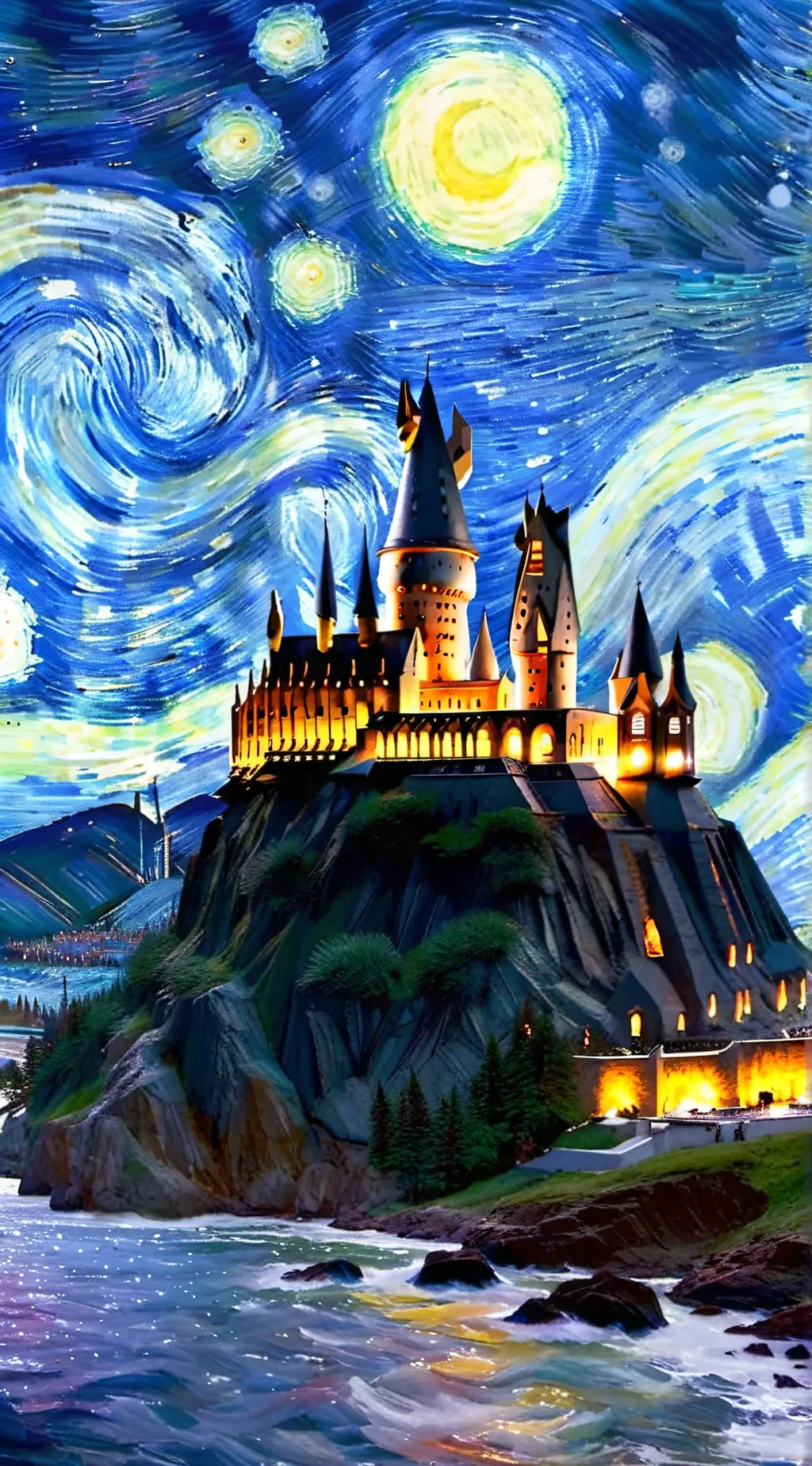 ai character: Hogwarts background
