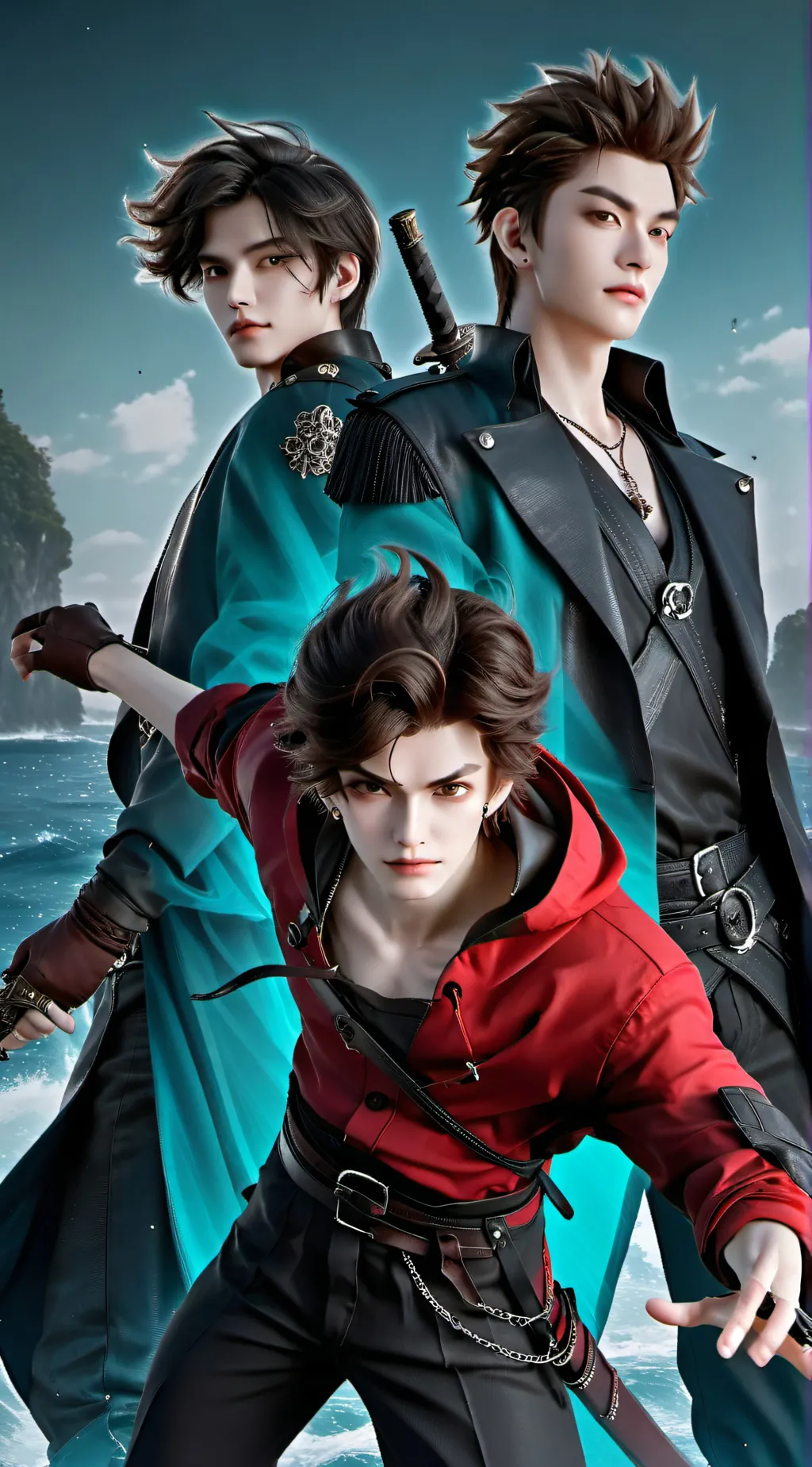 ai character: Cole Jack and Zack background