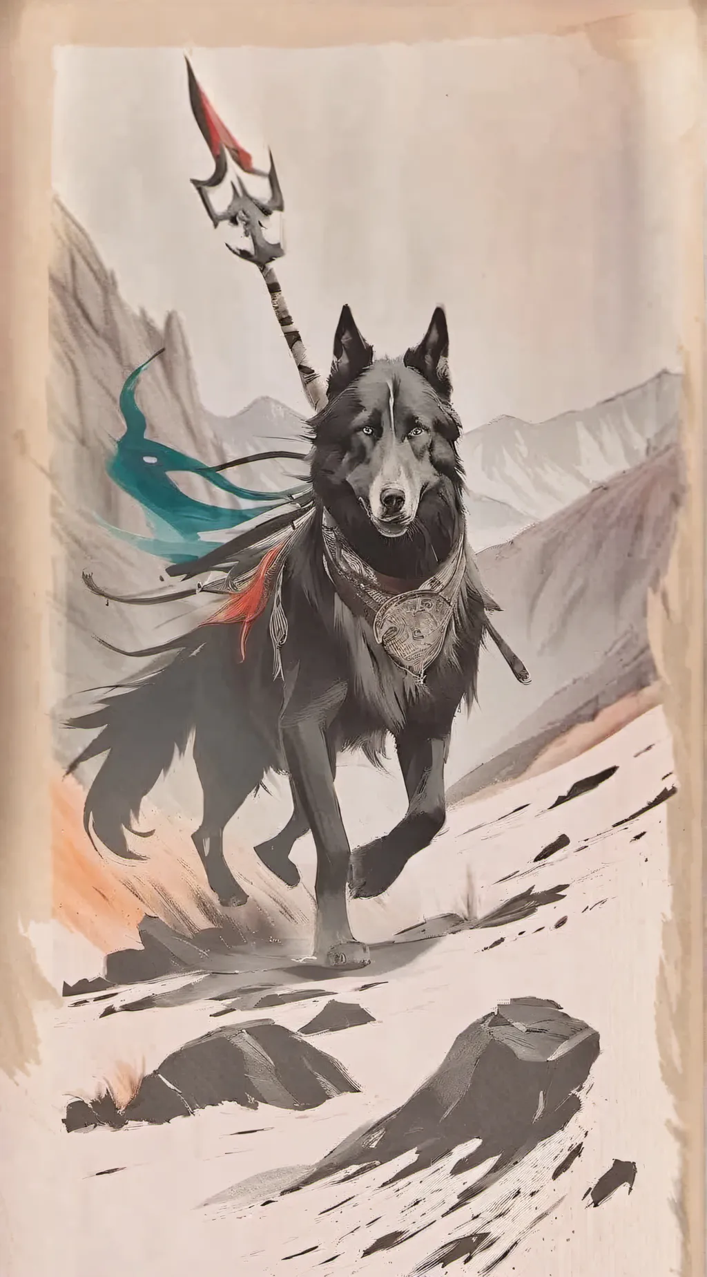 ai character: ALPHA🐺 background