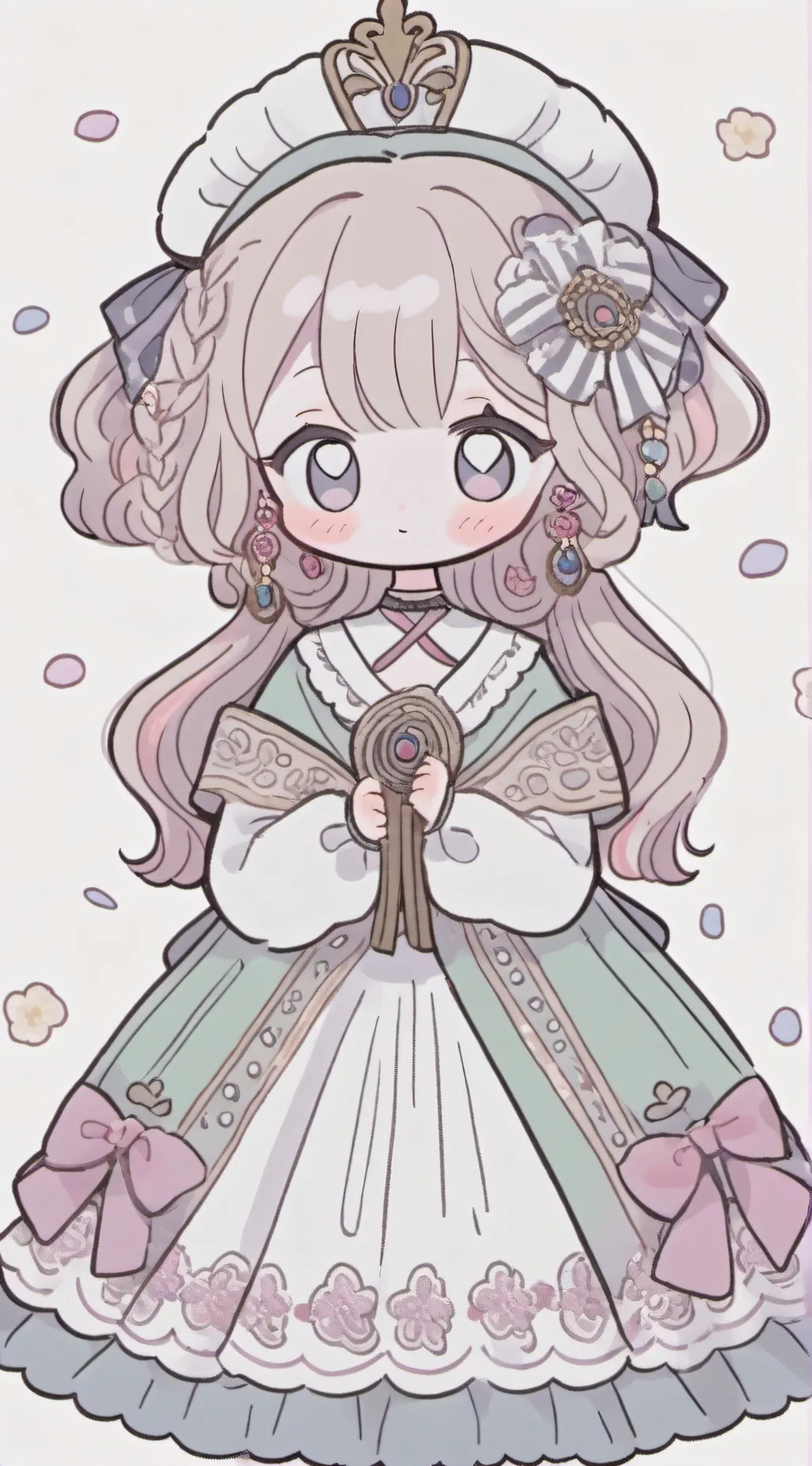 ai character: op at the beach background